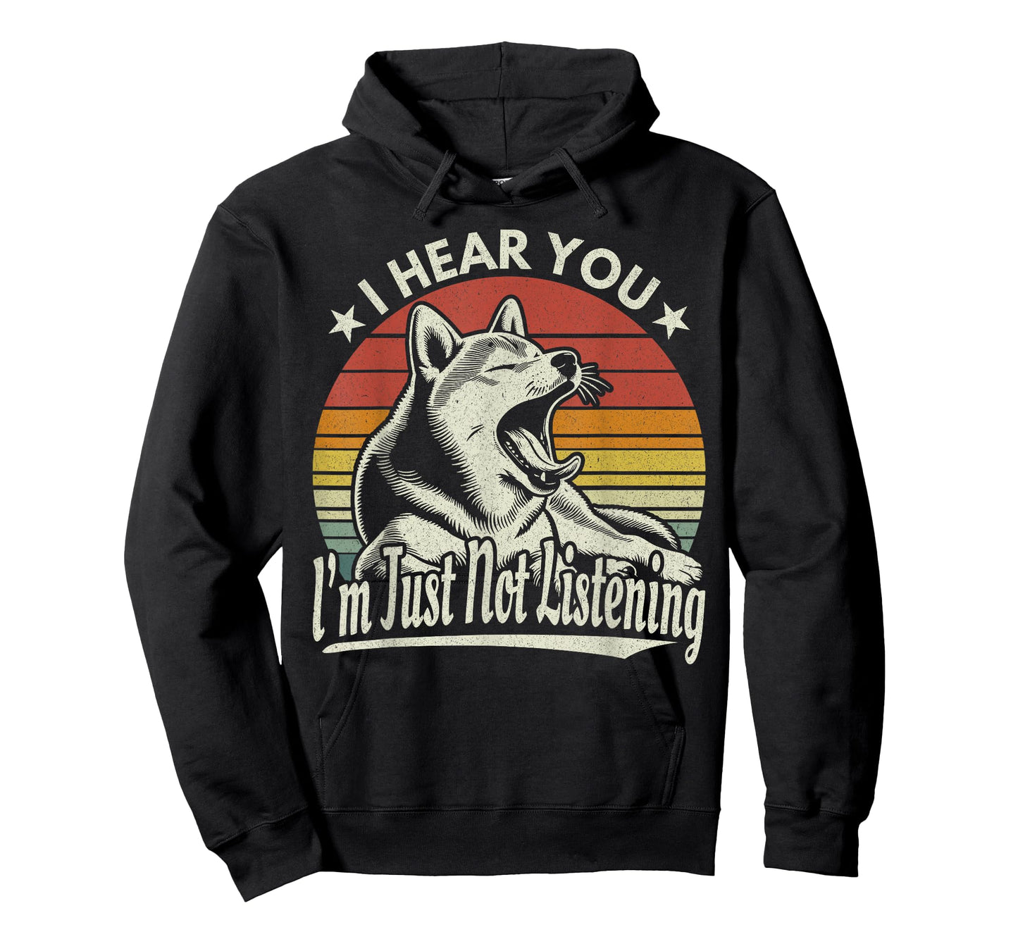 Yawn Shiba Inu / Akita Dog I Hear You I'm Just Not Listening T-Shirt
