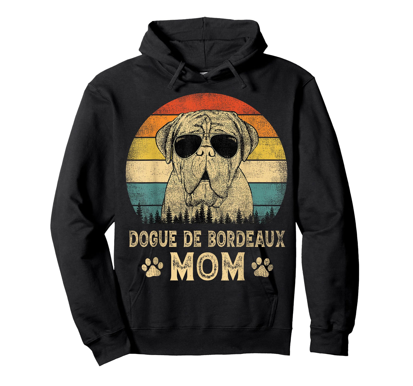 Vintage Dogue De Bordeaux Mom Dog Lovers Mother's Day Men Women T-Shirt