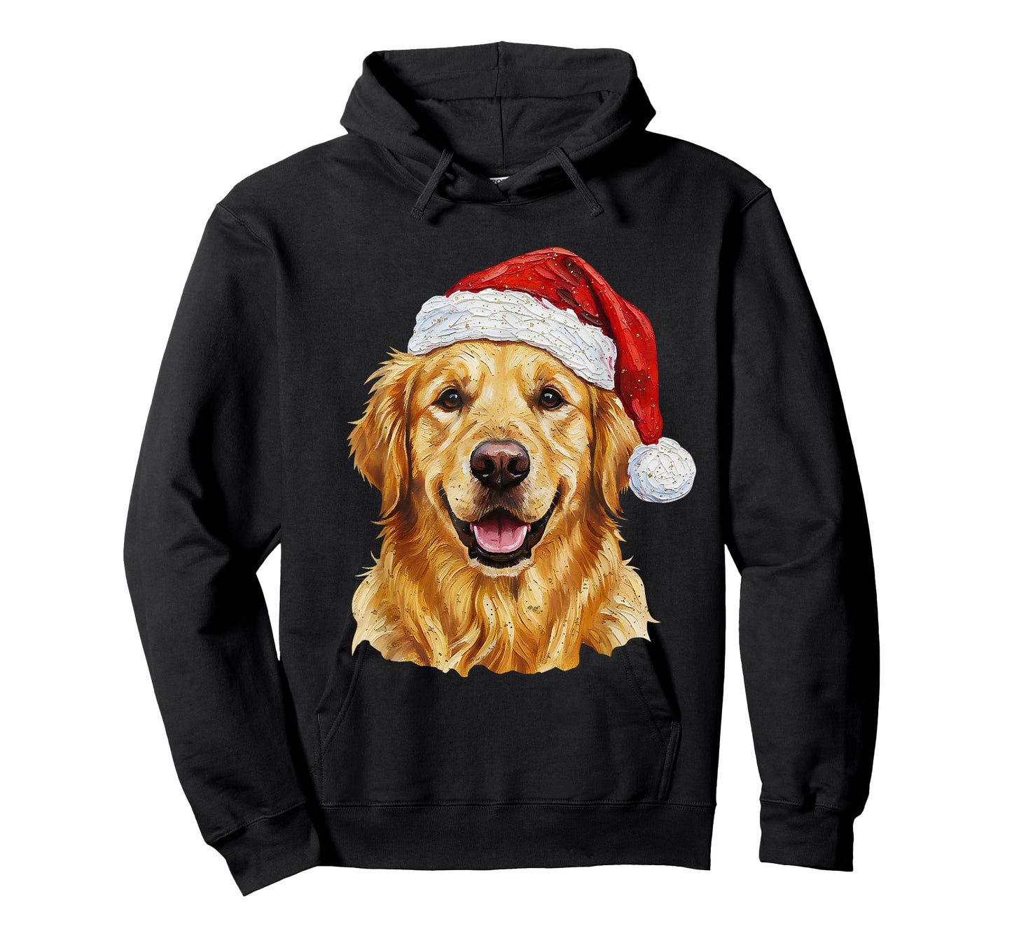 Santa Golden Retriever Christmas Golden Retriever Dog Mom T-Shirt