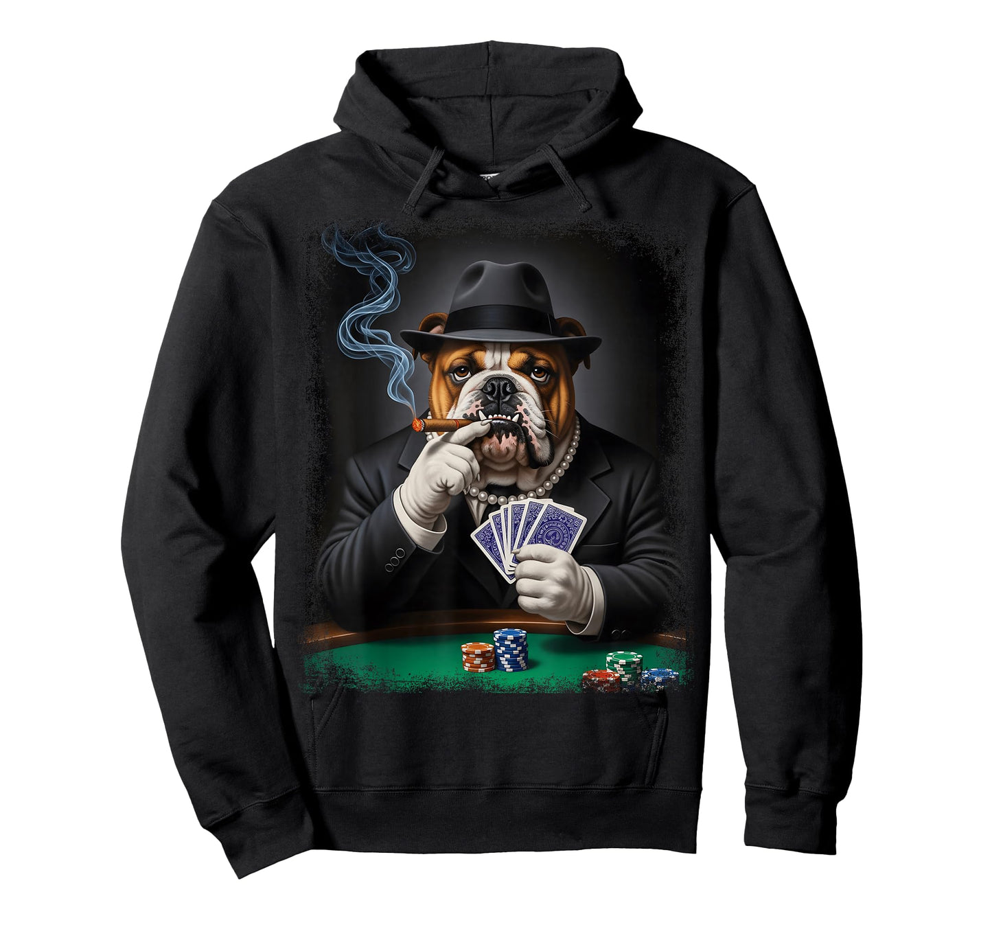 Gambling Casino Cool Dog in Suit Funny Poker Animal T-Shirt