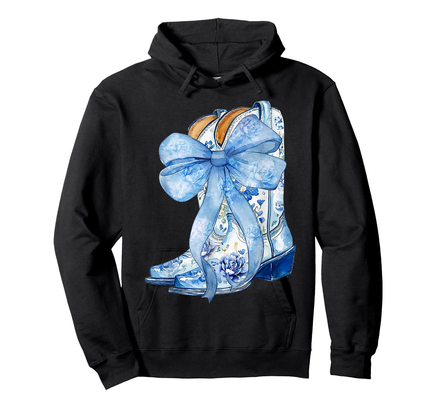 Cowgirl Boots Blue Cowgirl Shirt For Women Girls T-Shirt