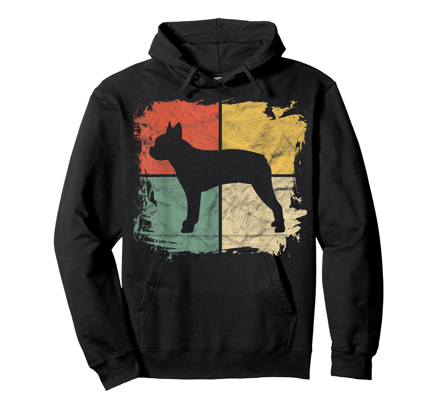 Square Retro Boston Terrier Owner Gift Dog Bostie Dad Mom T-Shirt