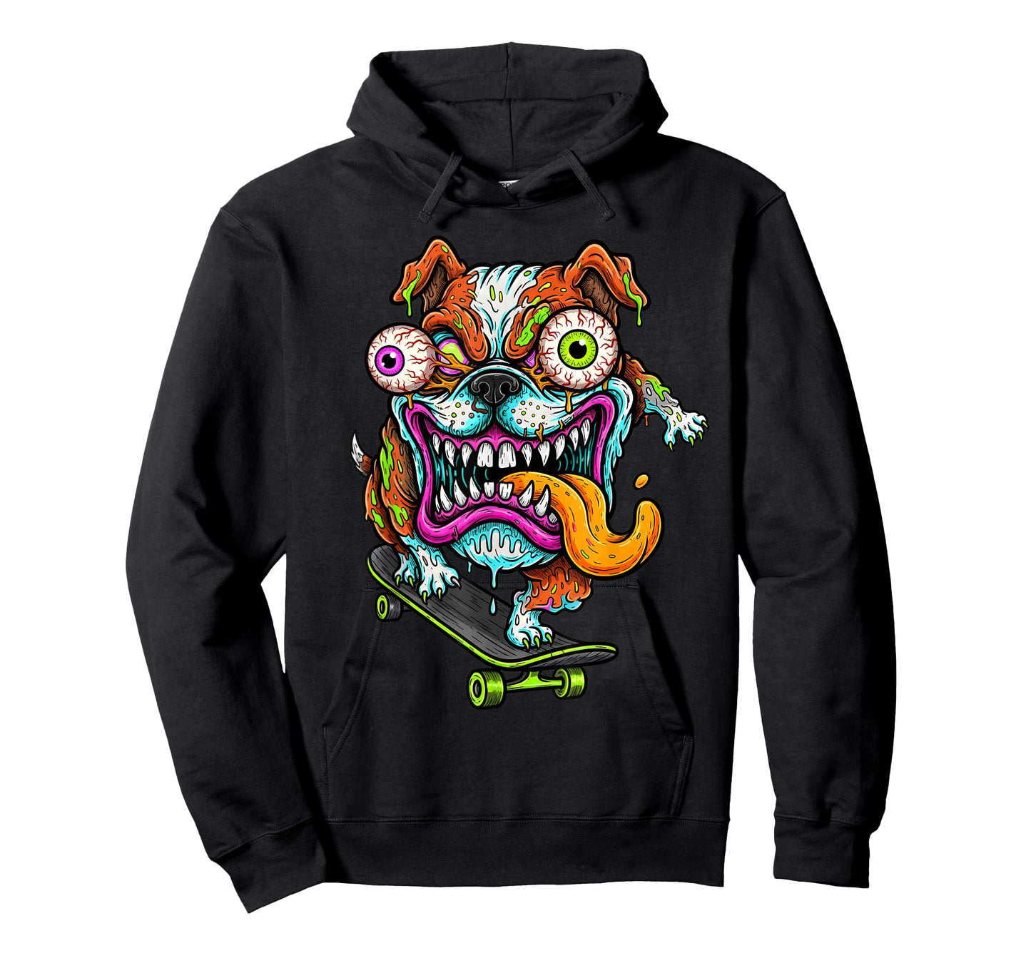 Skateboarding Sk8 Bulldog Skater Cool Brainrot Art Design T-Shirt