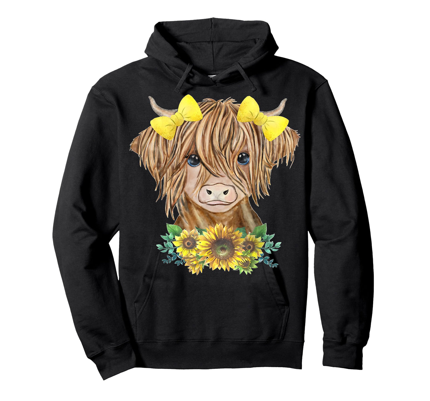 Highland Cow With Sunflowers T-Shirt