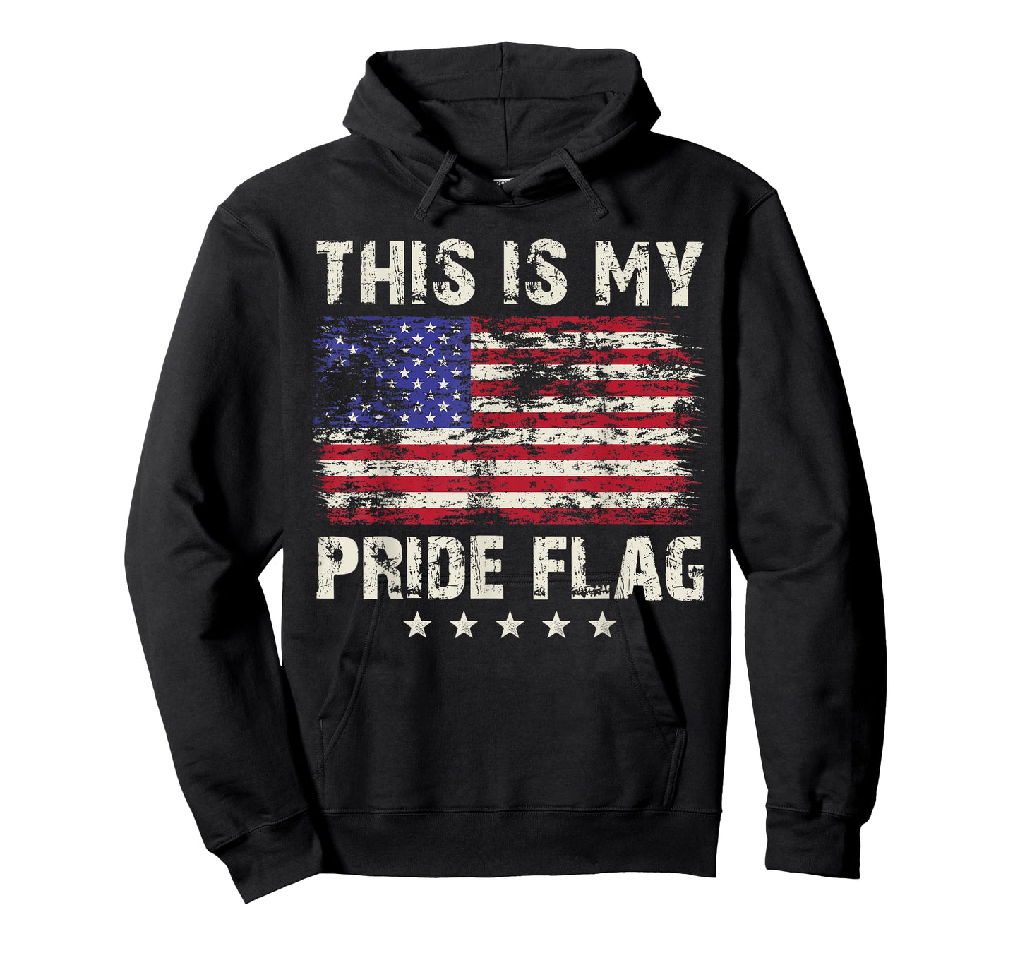 4th of July USA American Patriotic This Is My Pride Flag Women Men T-Shirt