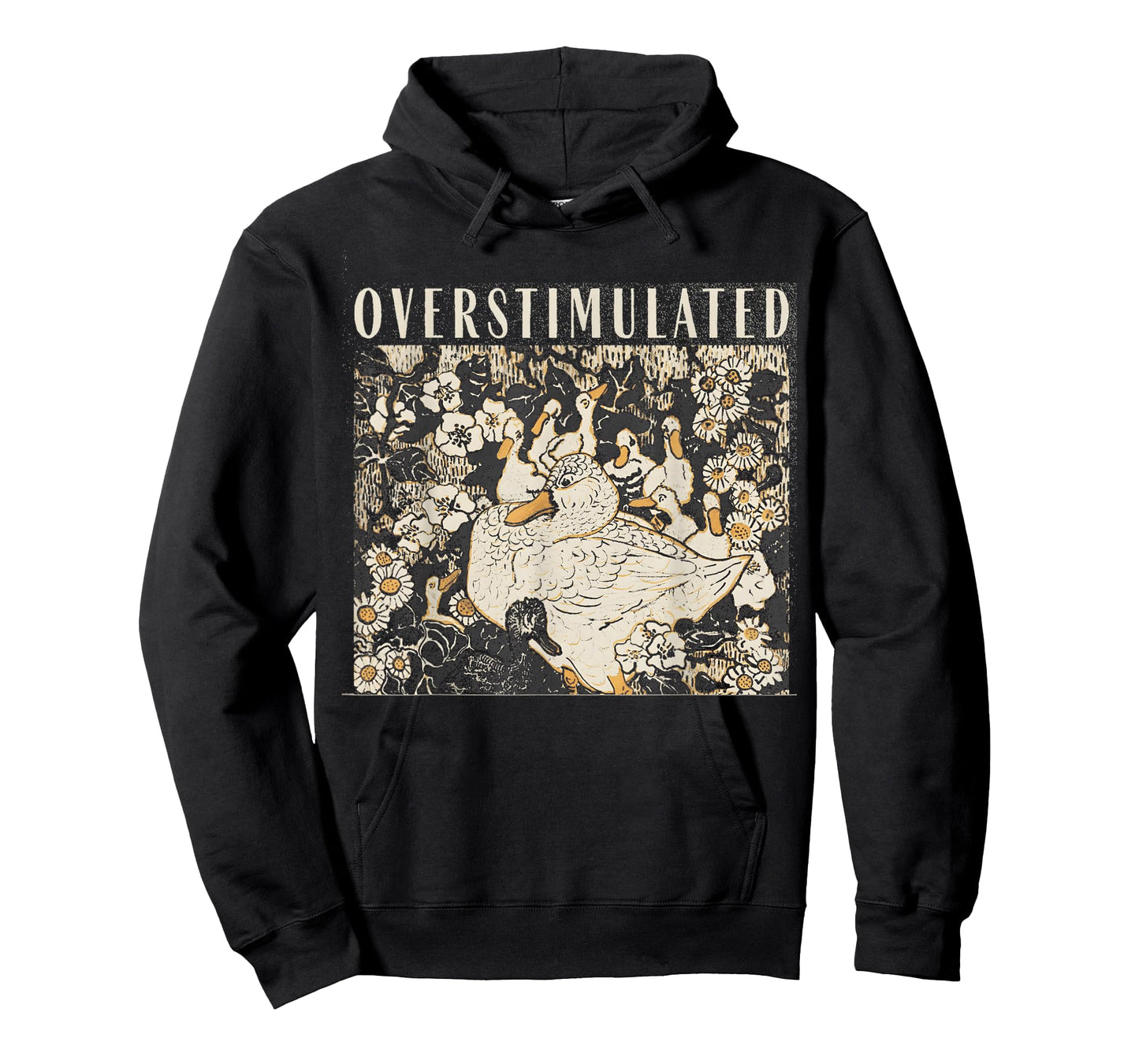Overstimulated Mama Duck Farm Animal Homeschool Mom Life T-Shirt