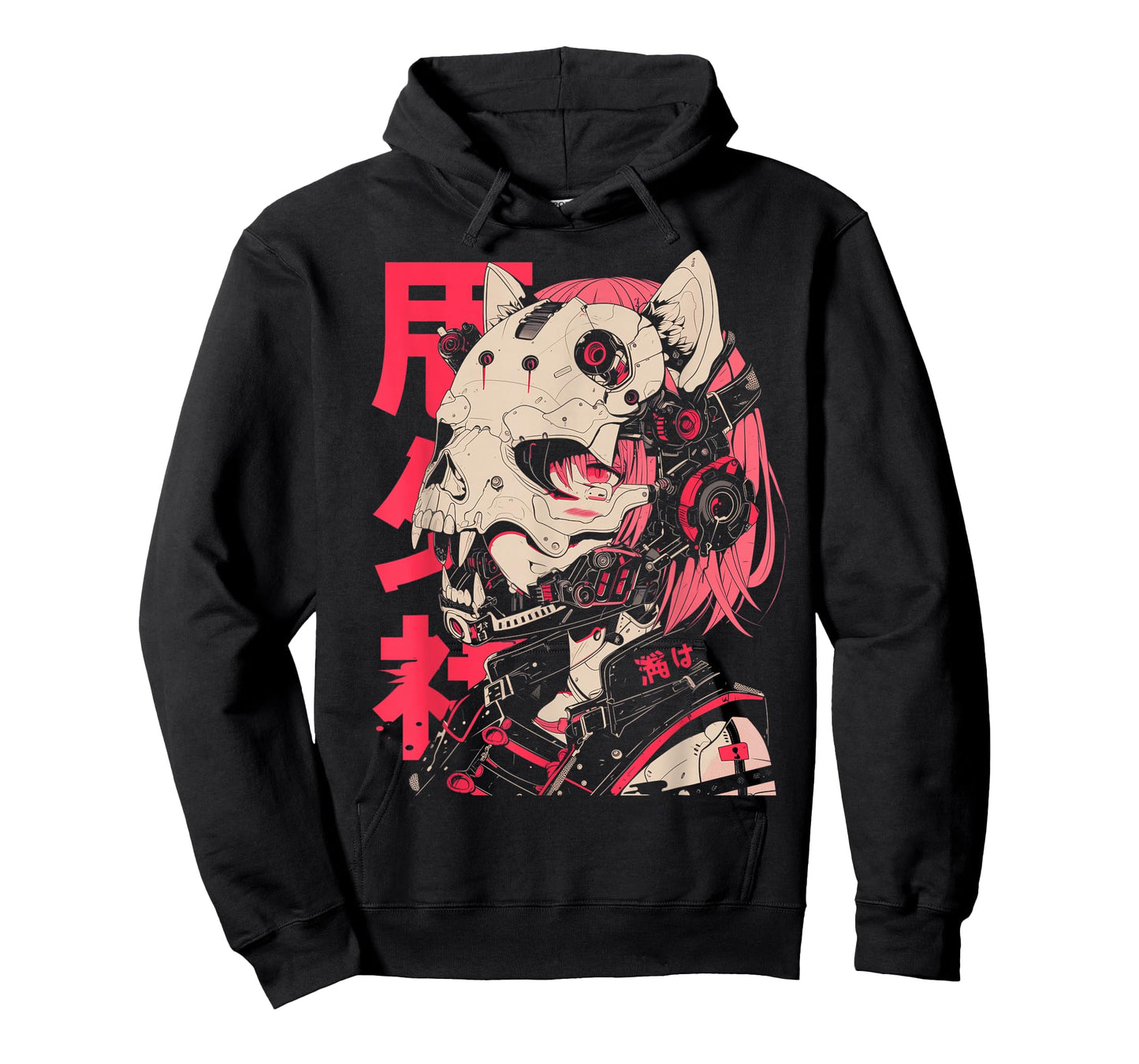 Anime Manga Cyberpunk Aesthetic Techwear Harajuku Cat Girl T-Shirt