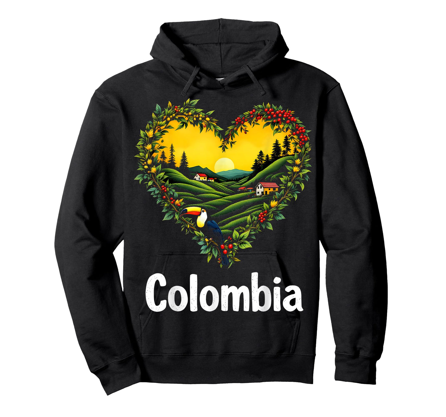 Colombia Coffee Heart T-Shirt