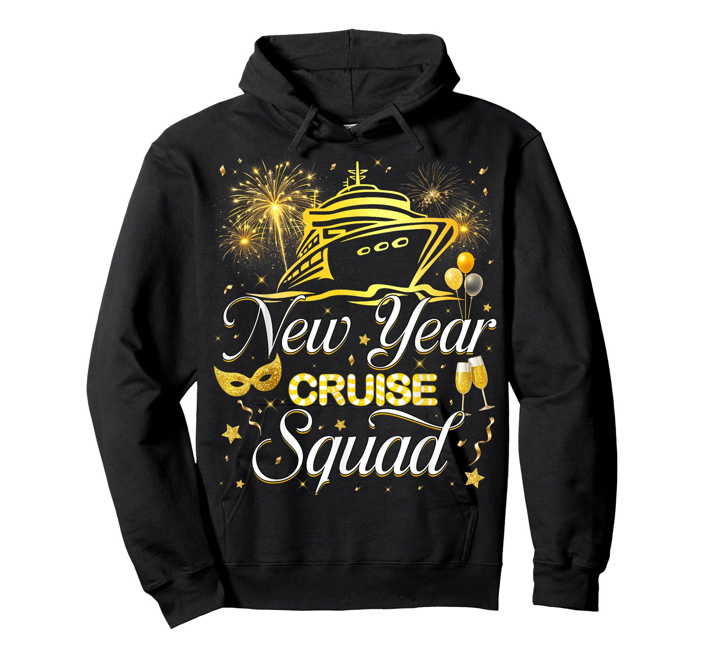 New Year Crusie Squad Firework Family Matching Men Women Kid T-Shirt