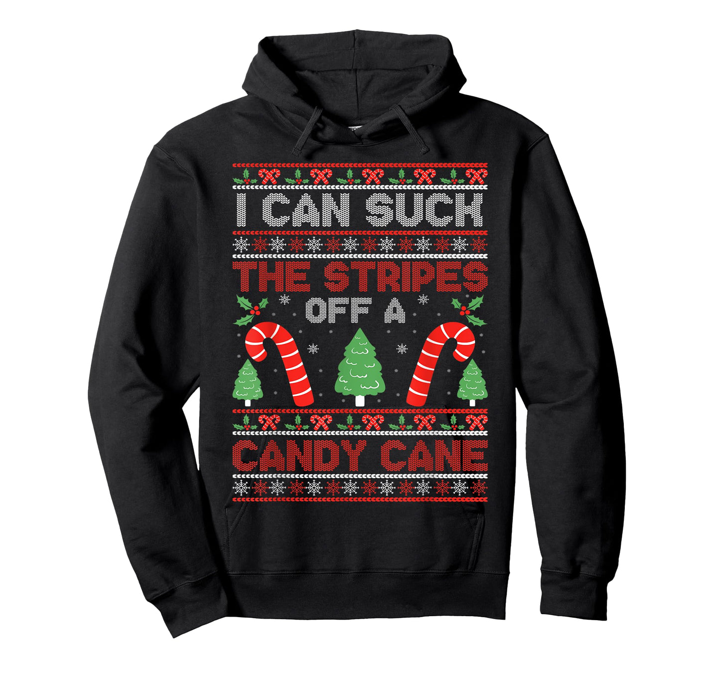 Sarcastic Xmas Naughty Adult Saying Tees I Can Suck The Stripes Off A Candy Cane Xmas Christmas T-Shirt