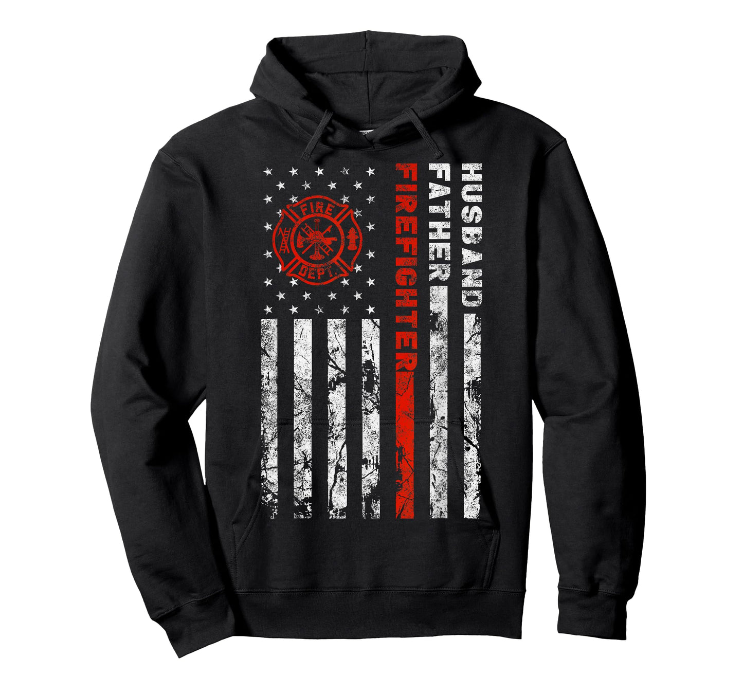 Firefighter Husband Father Fireman for Dad T-Shirt