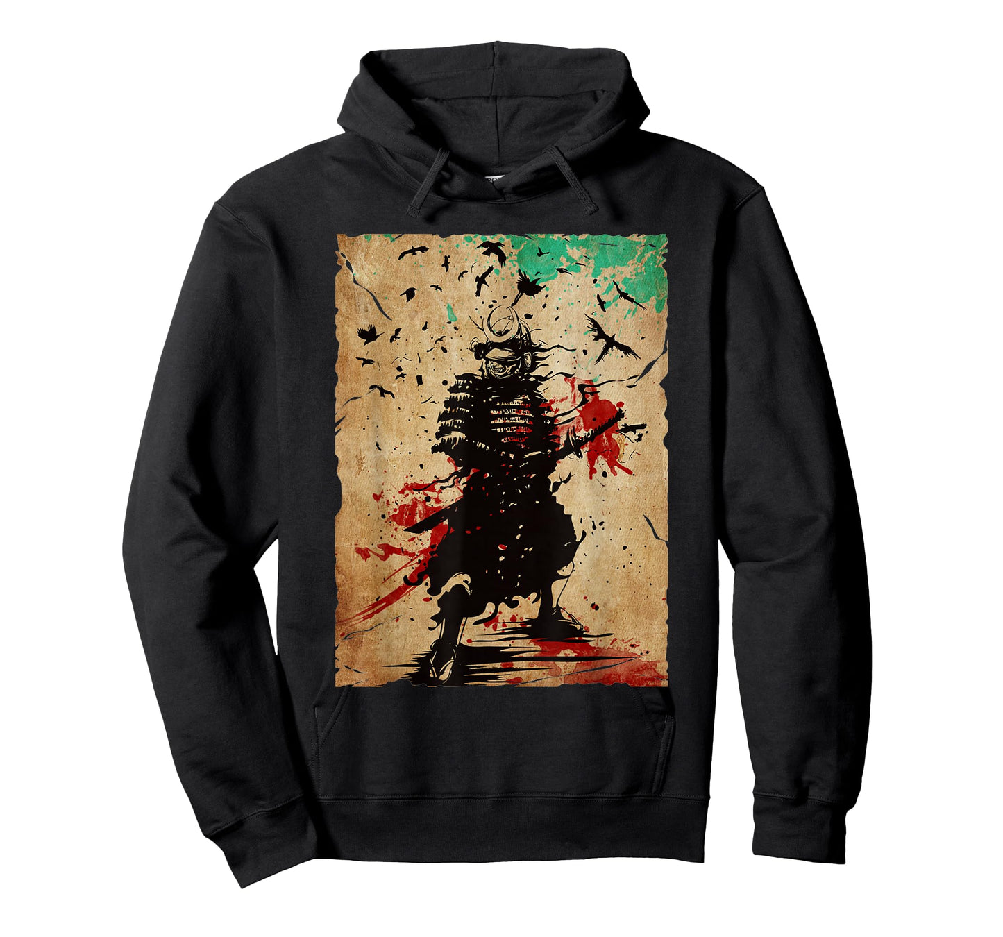 Japanese Vintage Samurai Fighter Retro Art Design T-Shirt