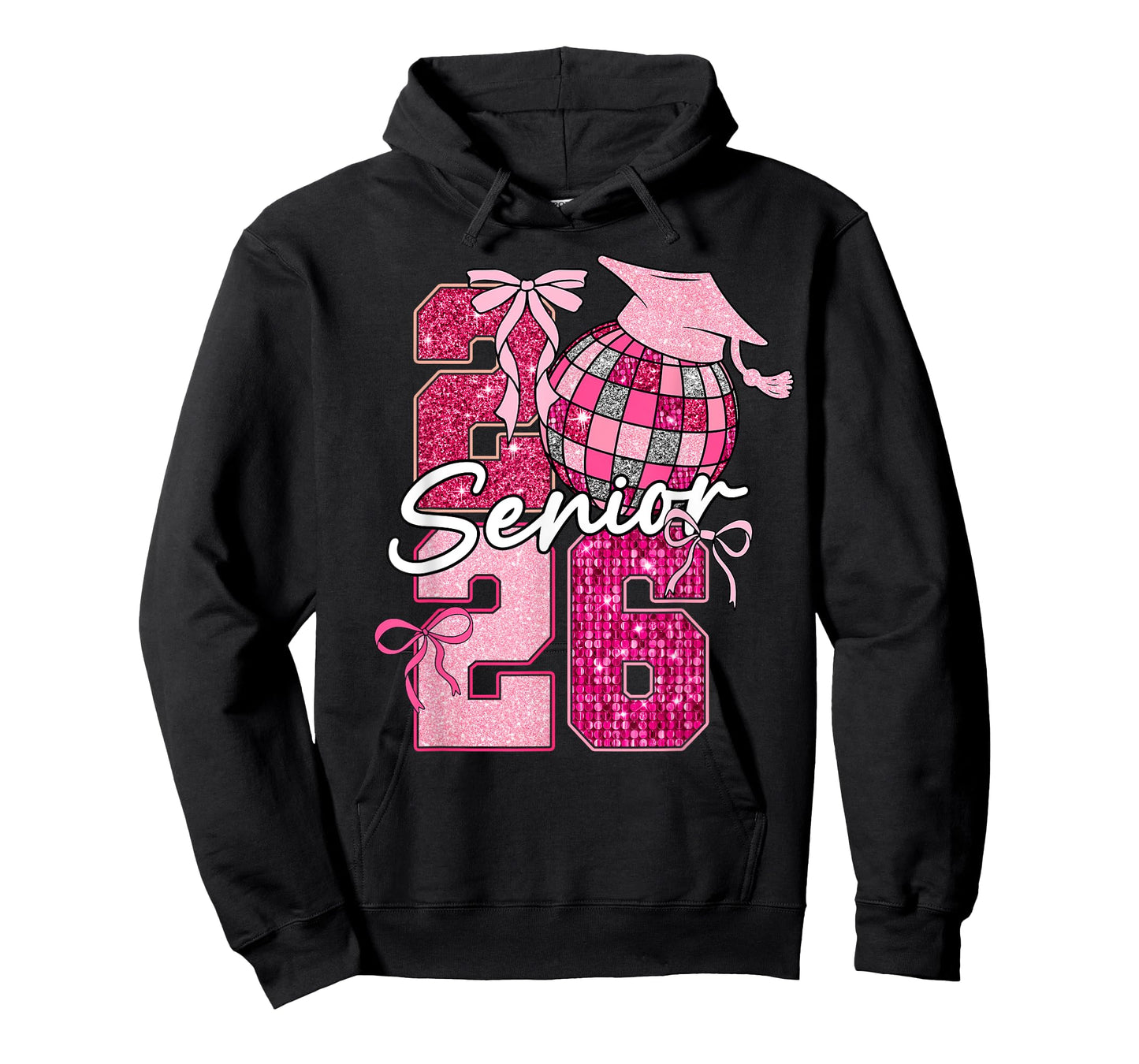 Retro Senior 2026 Coquette Bow Graduation Class of 2026 T-Shirt