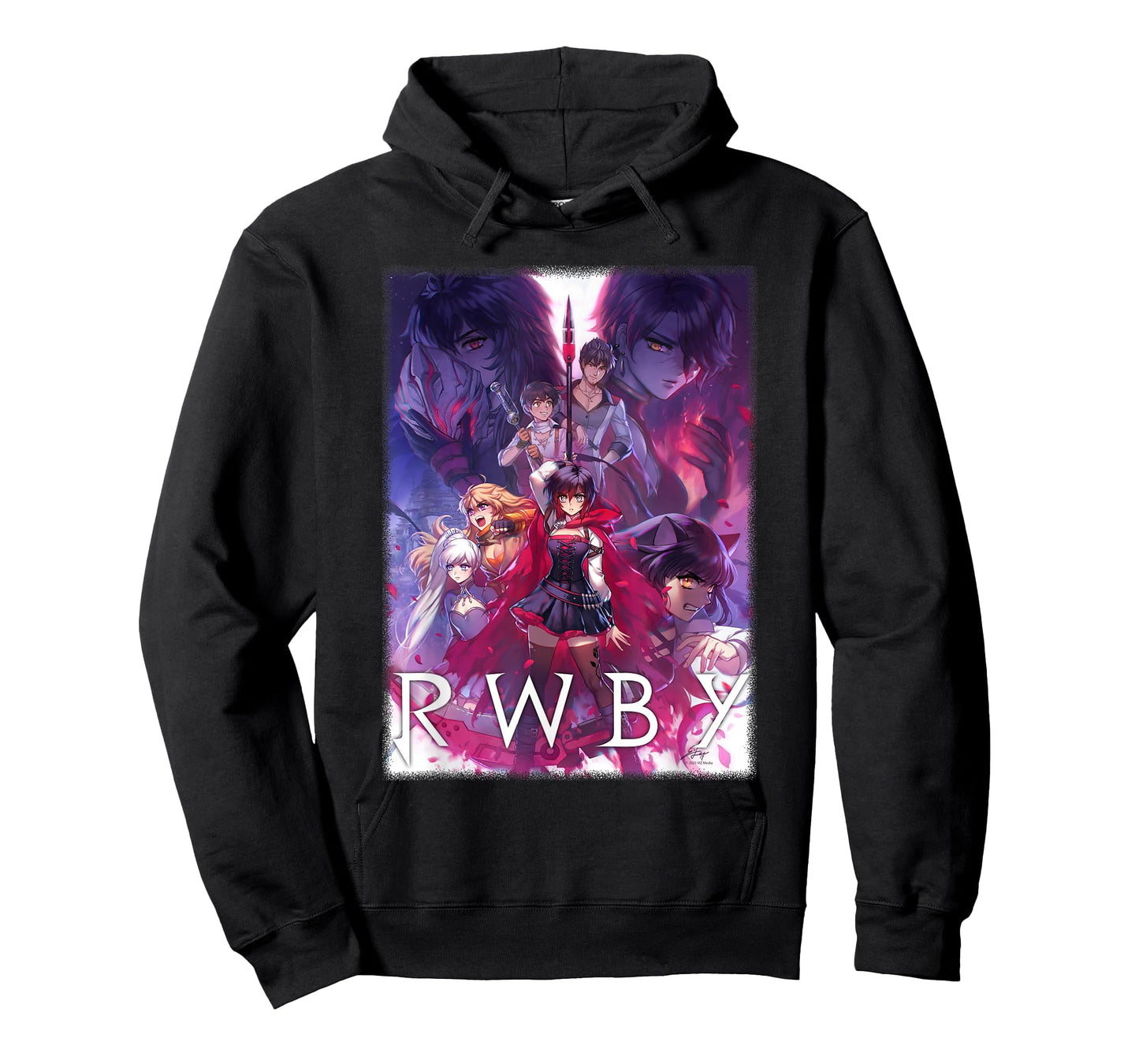 RWBY Colorful Show Poster Anime Cartoon T-Shirt