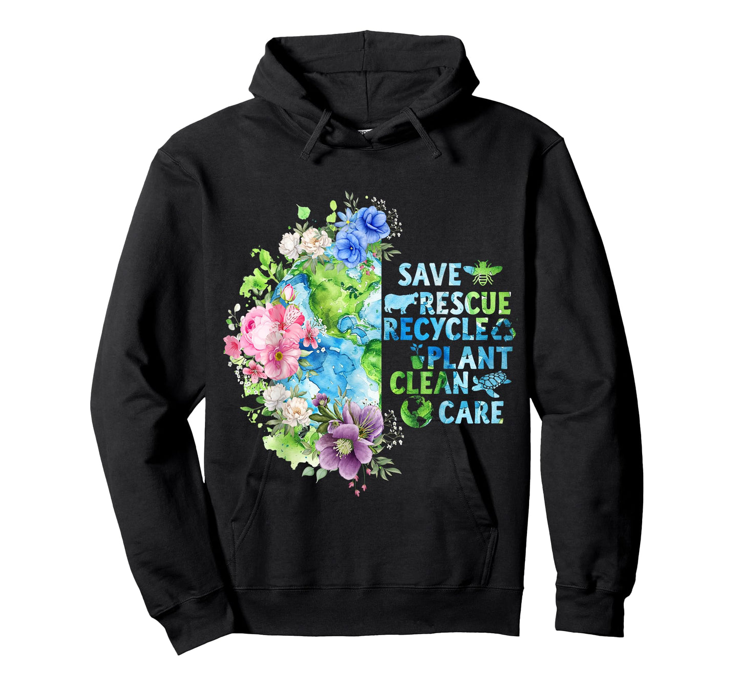 Save Rescue Recycle Plant Clean Care T-Shirt