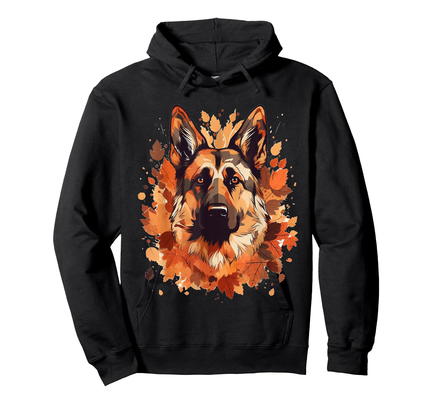 German Shepherd Fall Leaves Thanksgiving Day Dog Lover Puppy T-Shirt