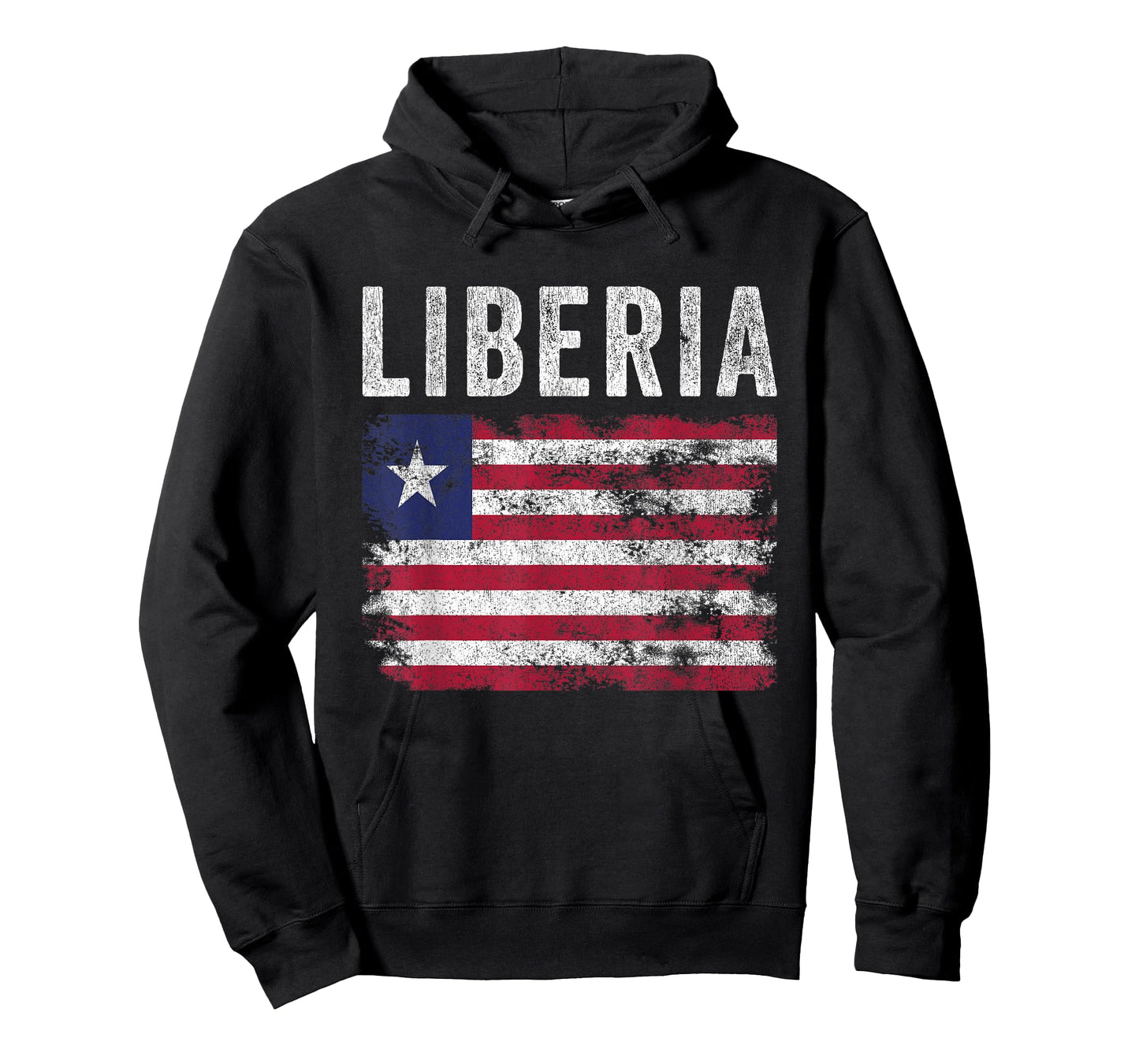Liberia Flag Distressed - Men Women Kids - Liberian Flag T-Shirt