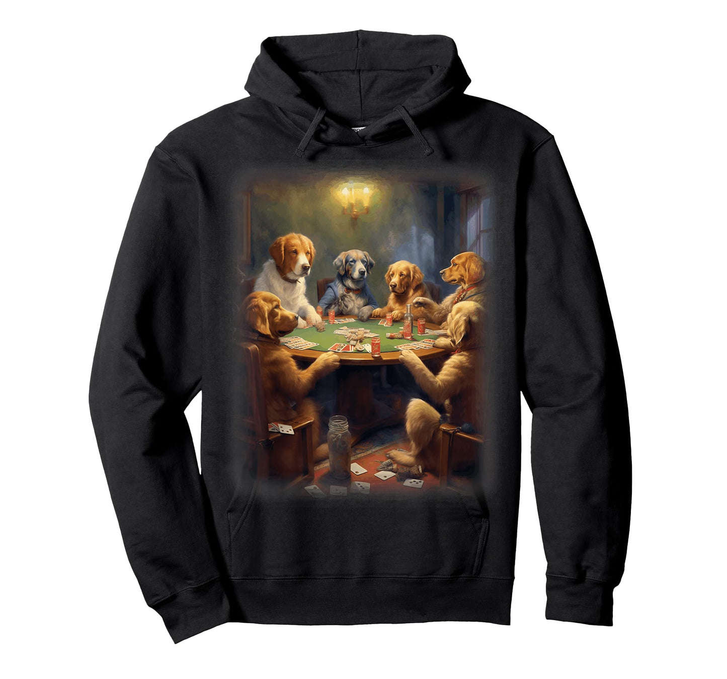 Dogs Playing Poker | A Friend in Need | Funny Dog Lover Art T-Shirt for Men Women