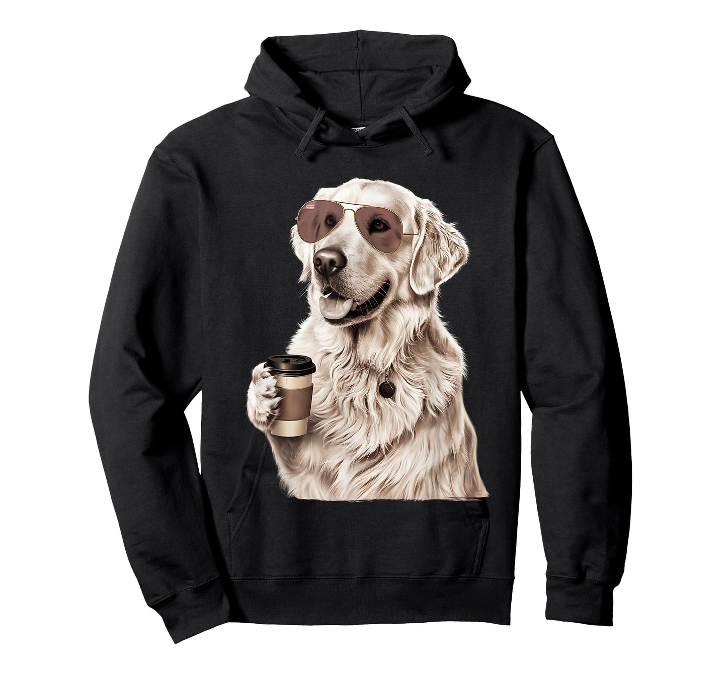 English Cream Golden Retriever Coffee Dog Mom Dad T-Shirt
