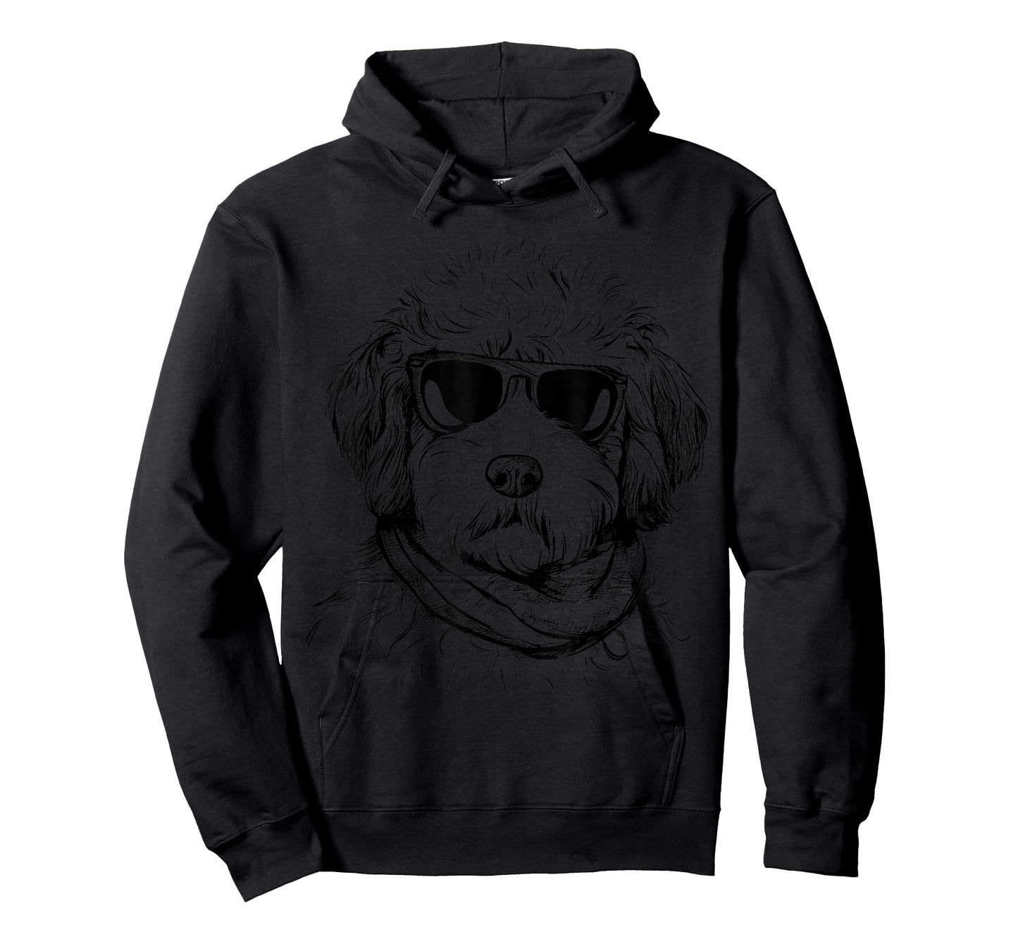 Whoodle Sketch Drawing Art Dog Lover Mom Dad Women T-Shirt