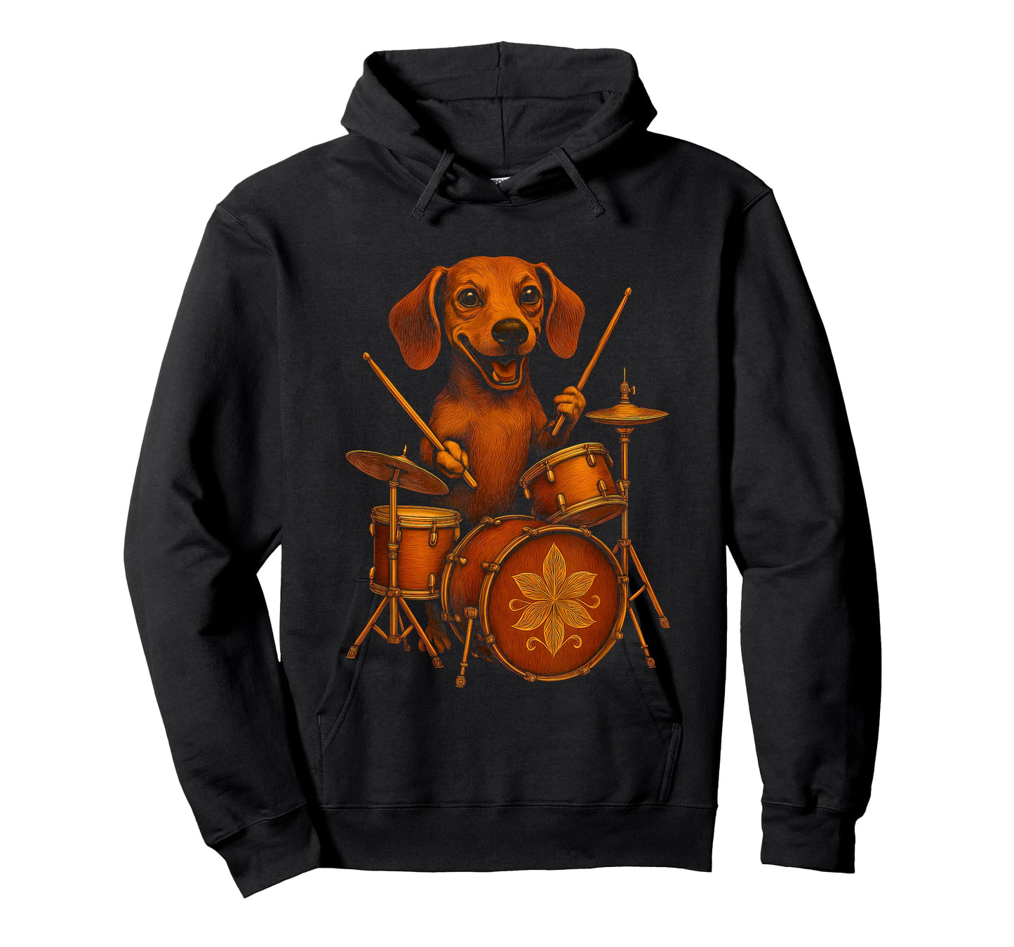 Dachshund Playing Drums T-Shirt