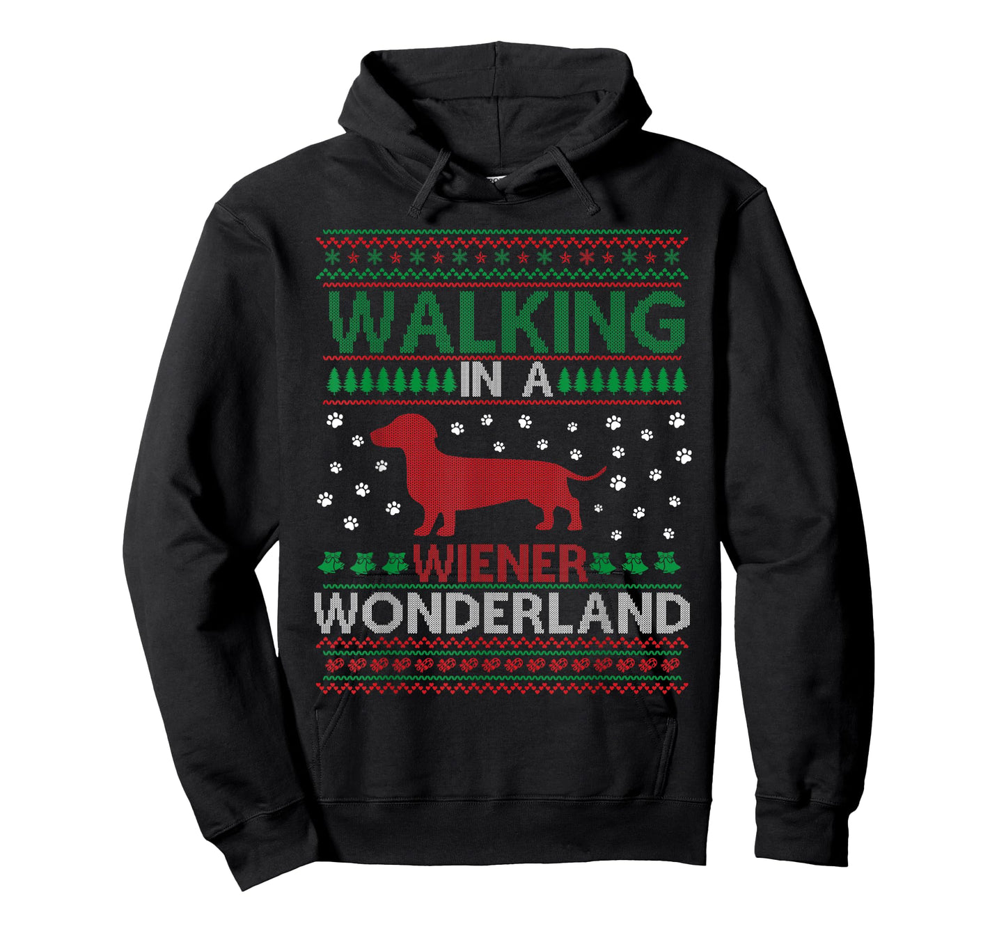 Walking in a Weiner Wonderland Funny Christmas Awesome T-Shirt