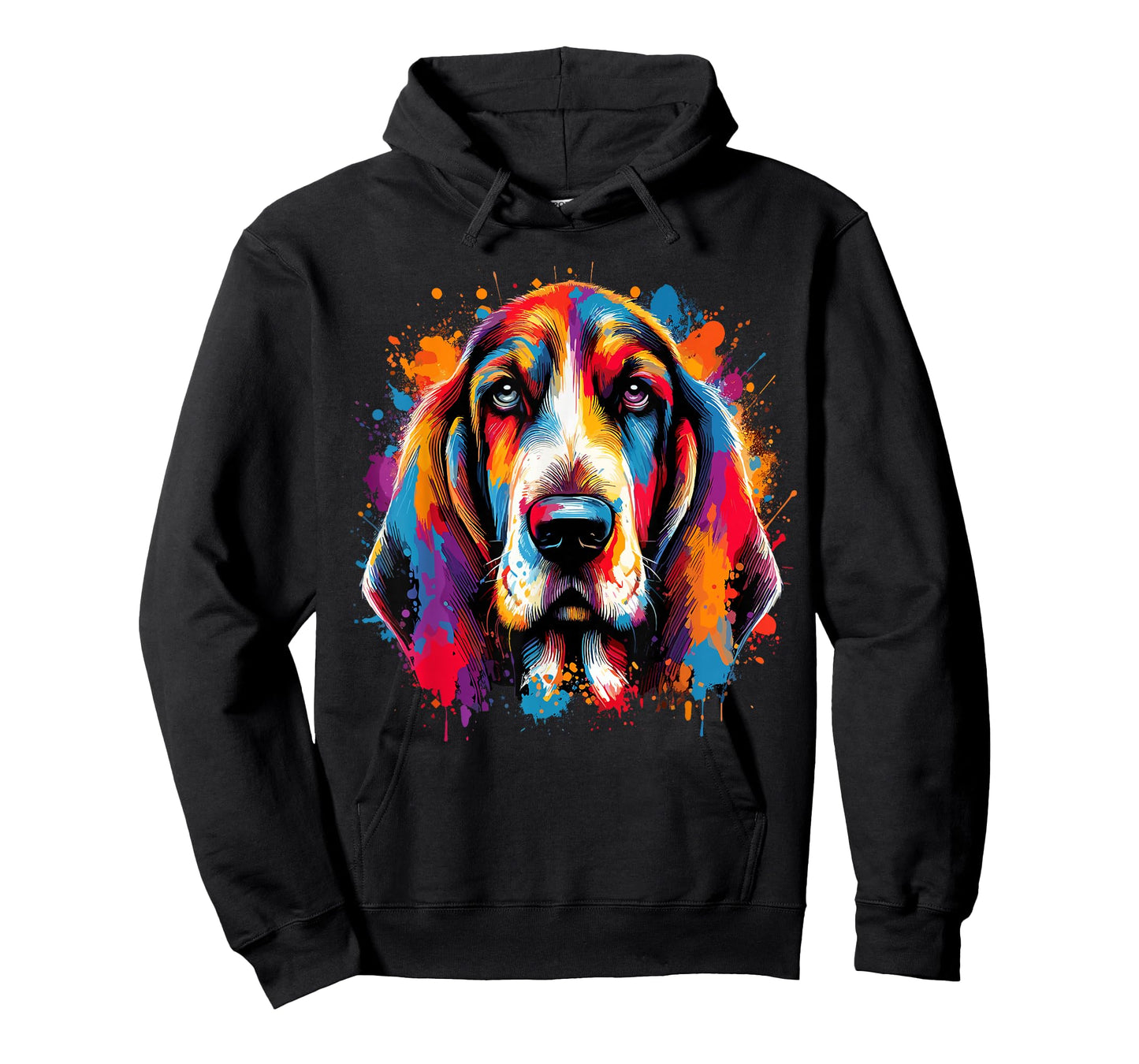 Basset Hound Splash Art T-Shirt