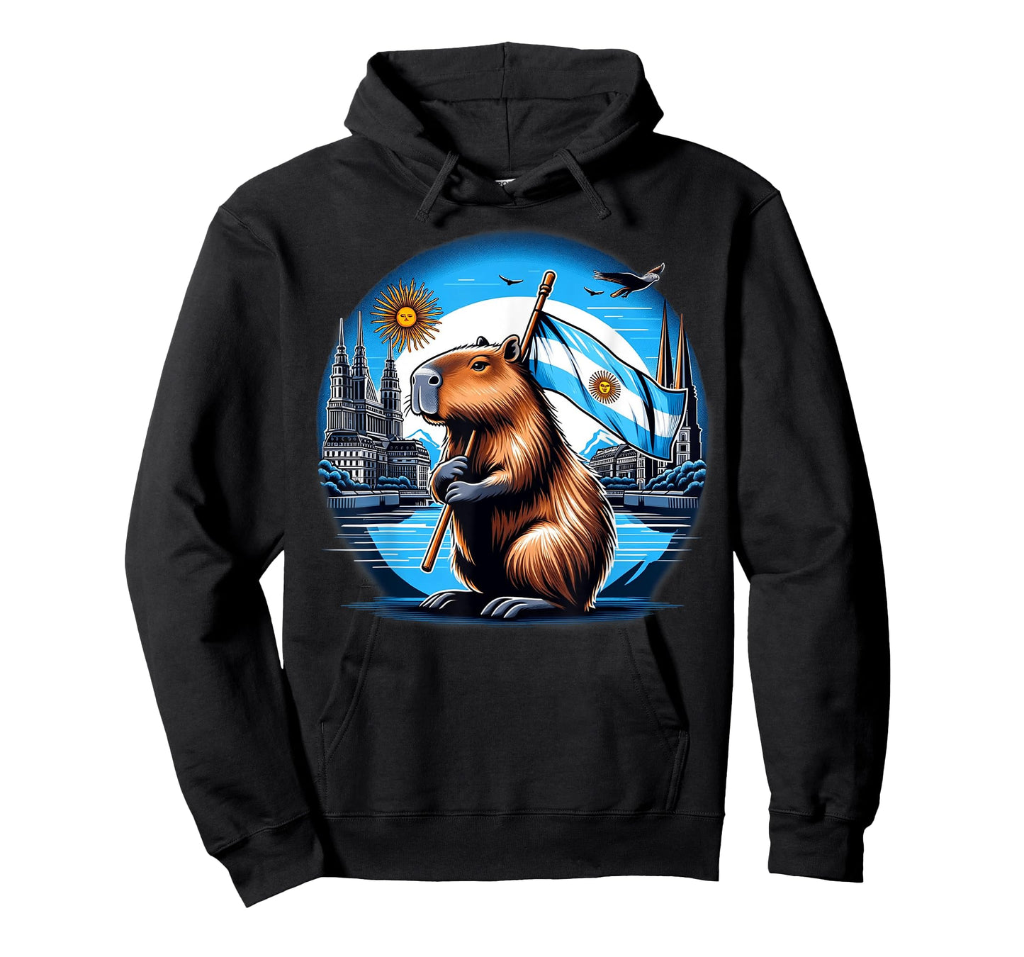 Argentina Flag Capybara - National Day Capivara T-Shirt