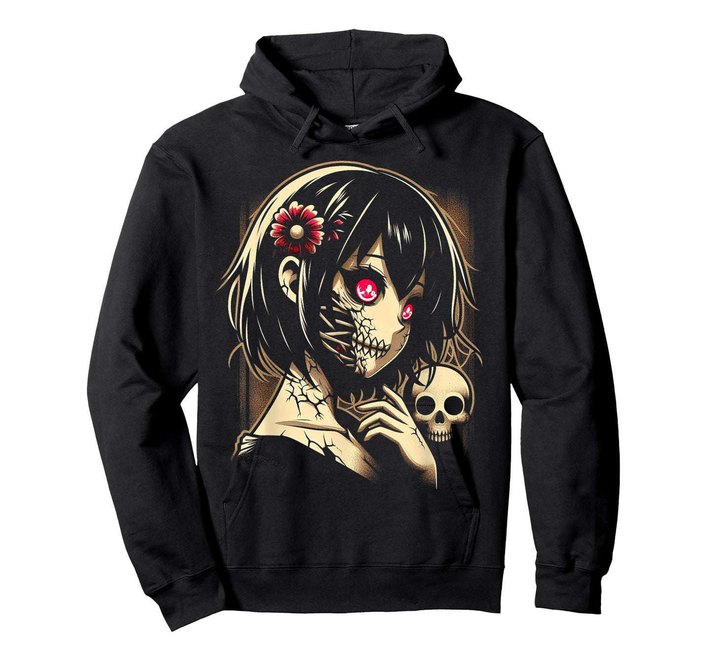 Horror Anime Manga Japanese Scary Kawaii Anime Goth T-Shirt