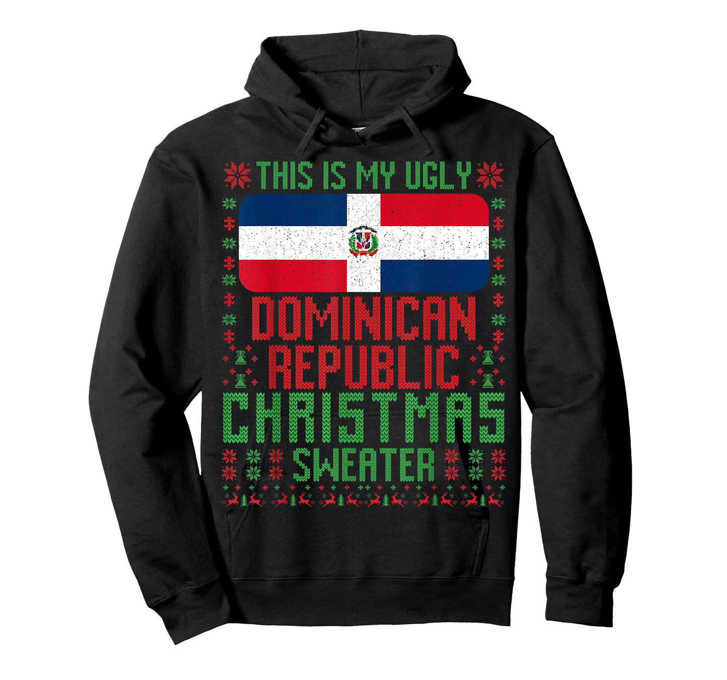 Dominican Republic Ugly Christmas Sweater T-Shirt