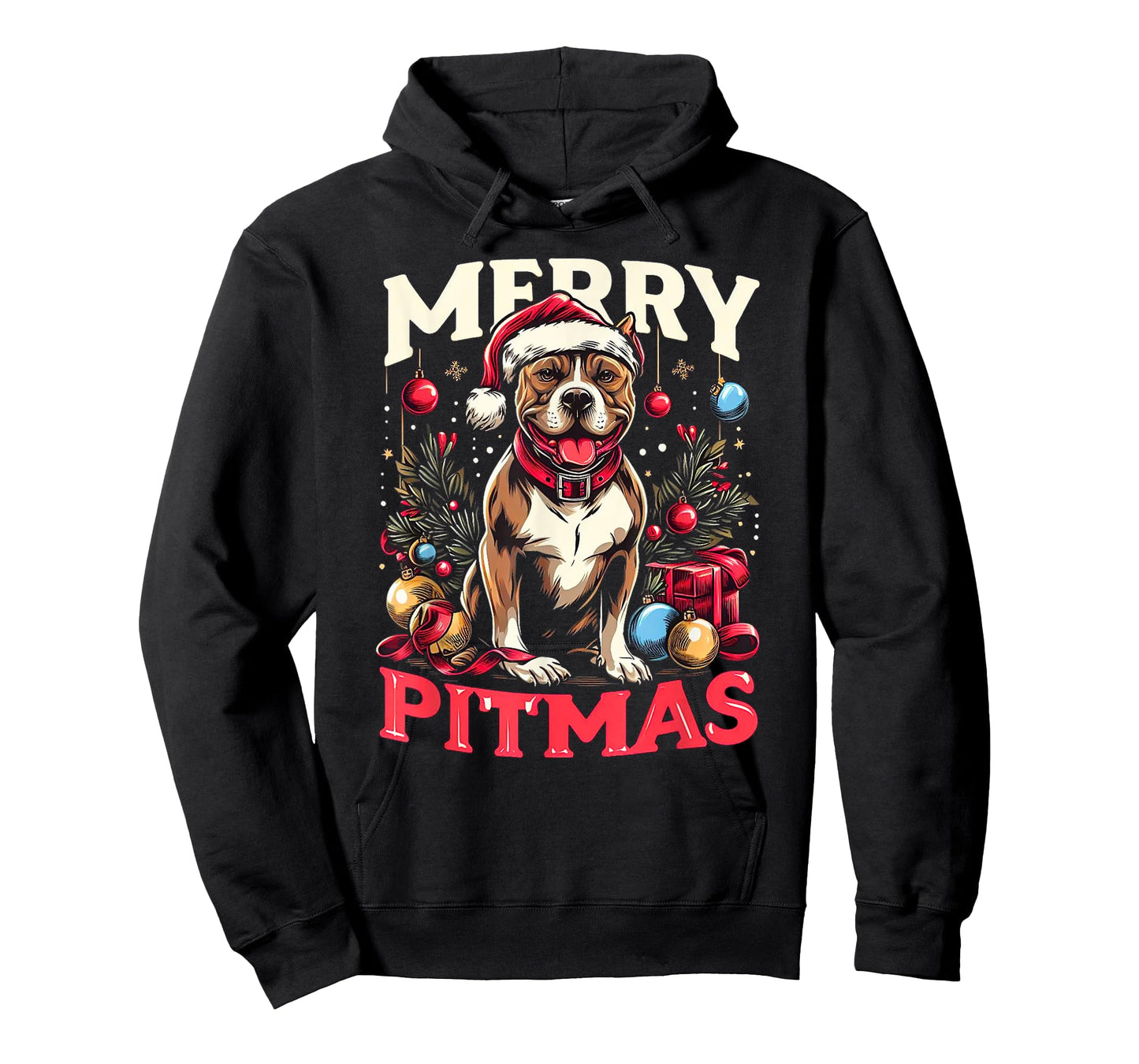 Merry Pitmas Pitbull Funny Christmas Sweater T-Shirt