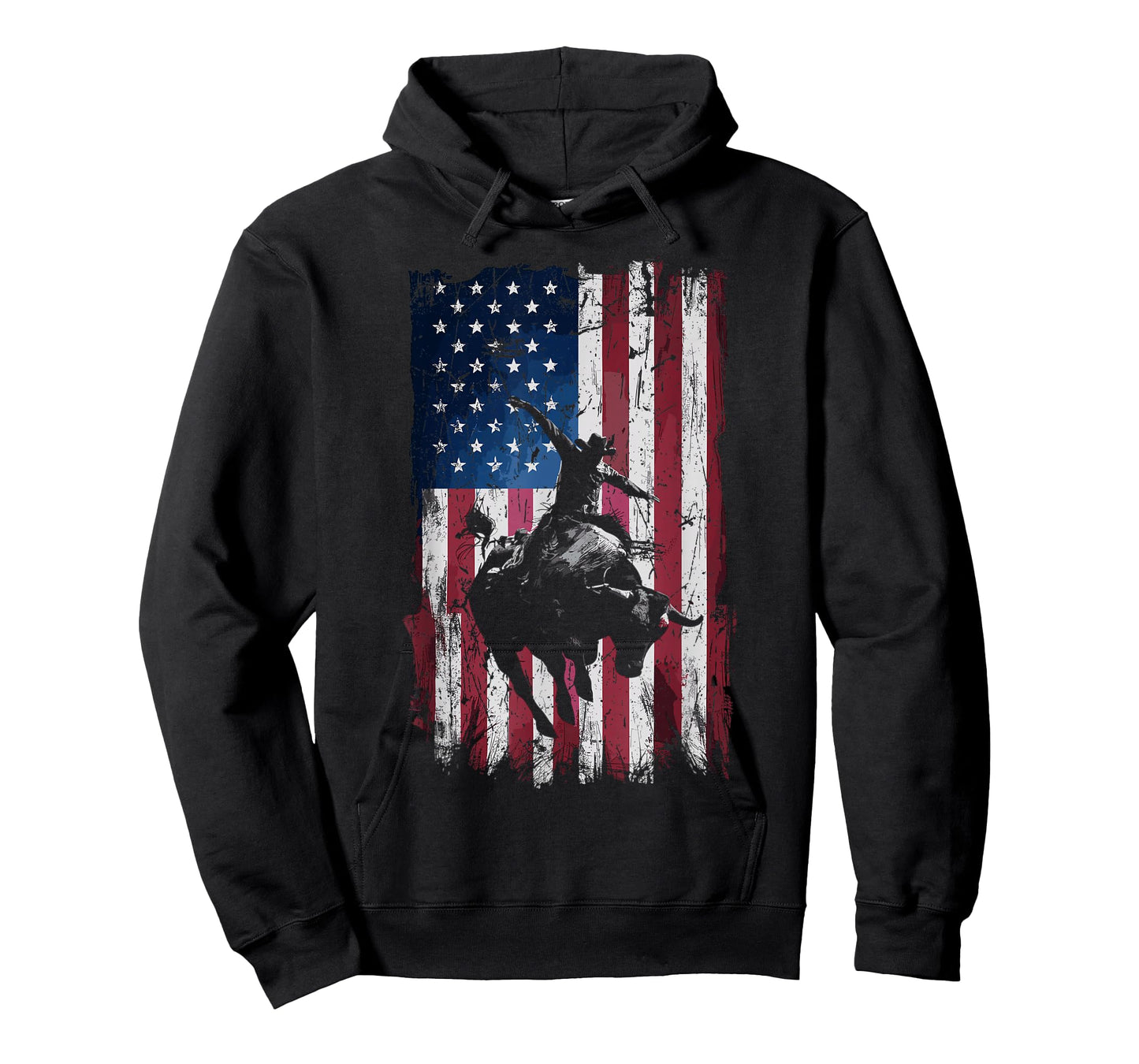 Rodeo Cowboy Western USA Flag Cowboys T-Shirt