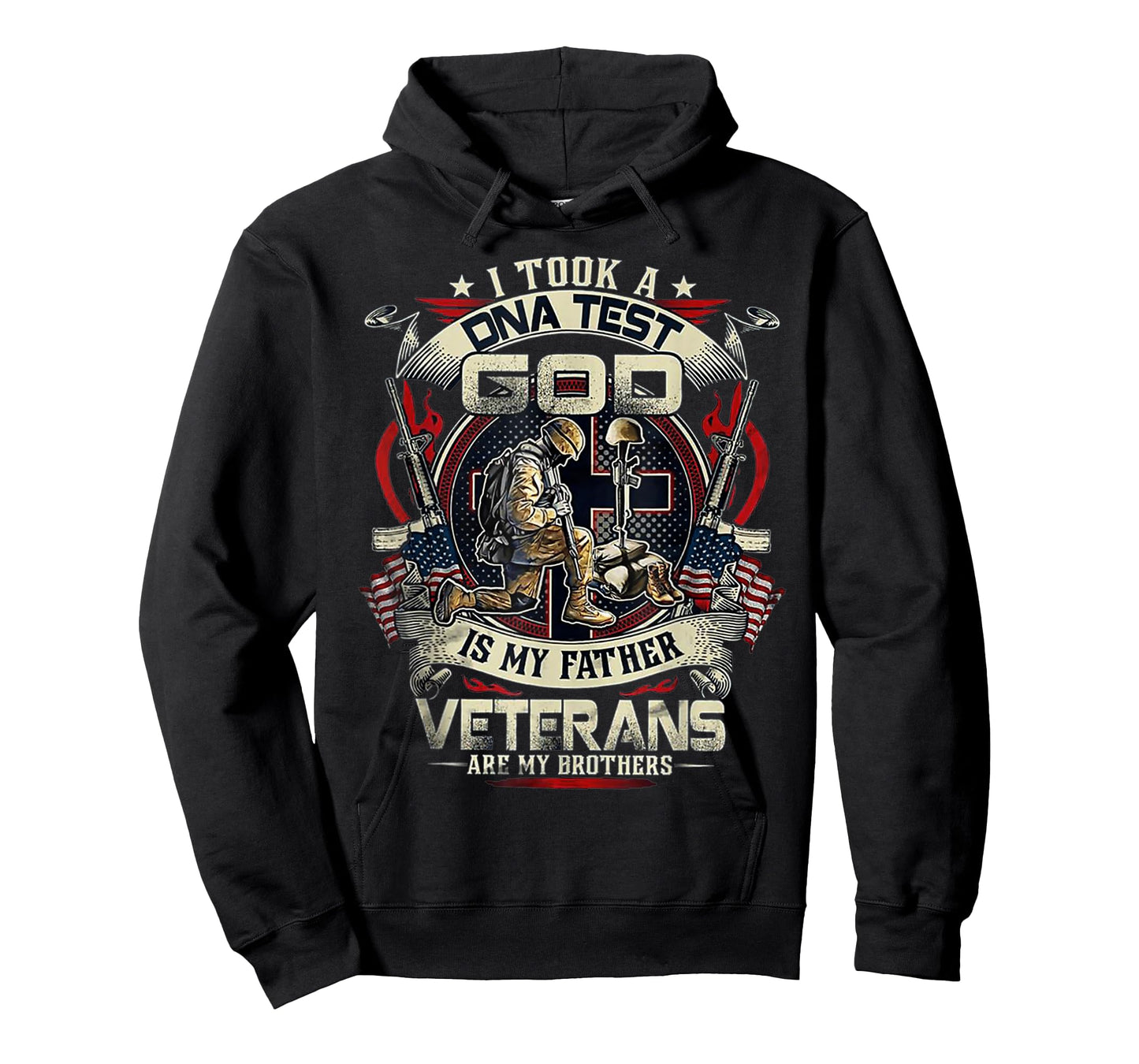 I Took A DNA Test God Is My Father Veterans Brothers T-Shirt