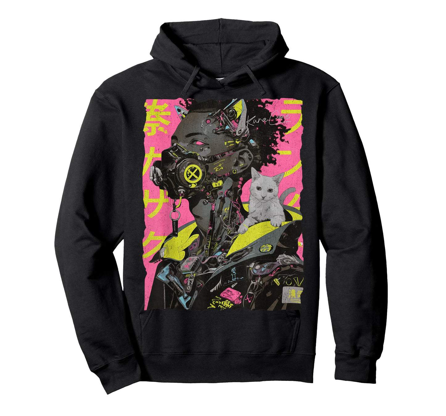 Japan Streetwear Afro Cyberpunk Y2K Techwear Manga Anime T-Shirt
