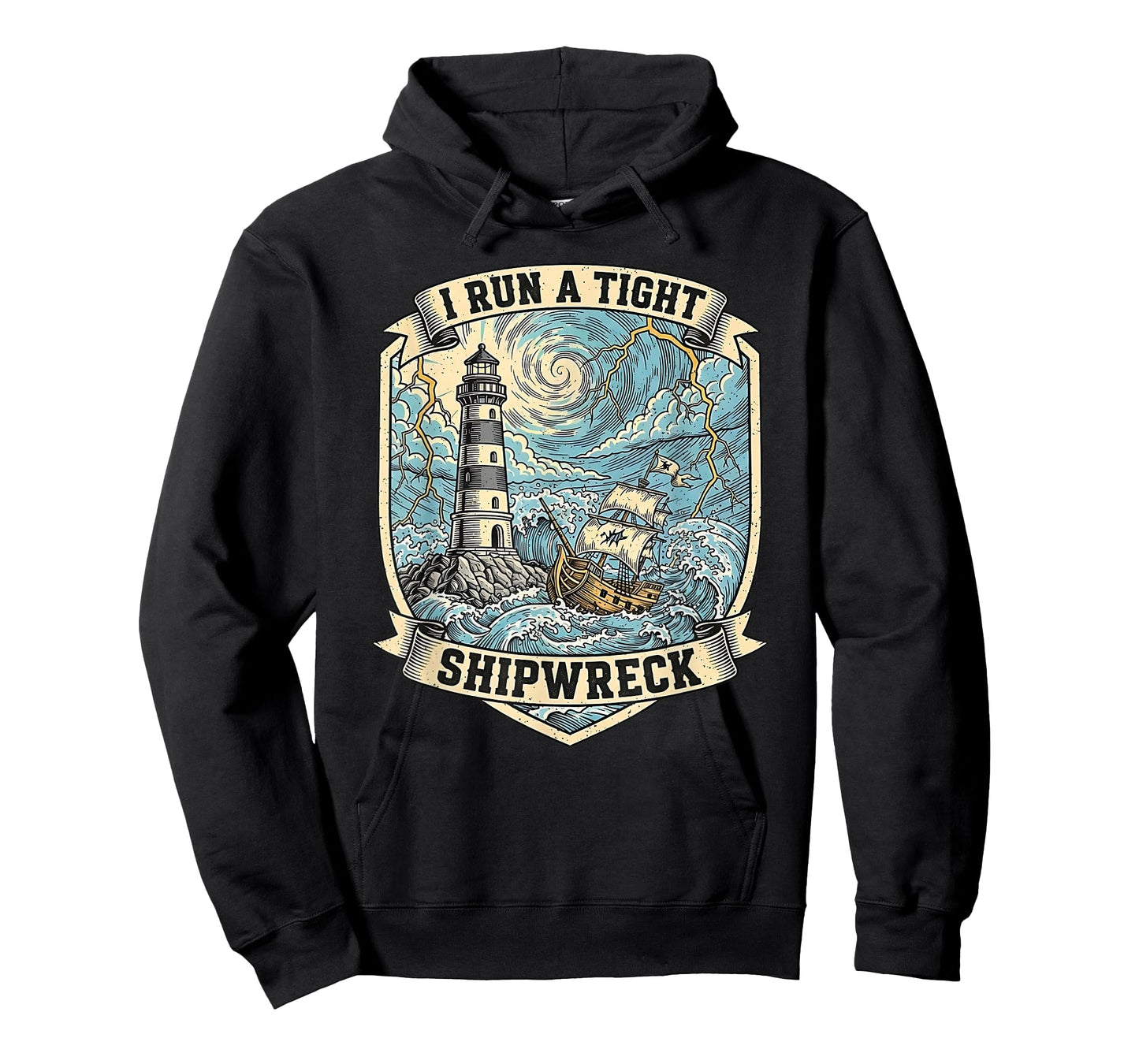 Vintage I Run a Tight Shipwreck Sarcastic Homeschool Mom T-Shirt