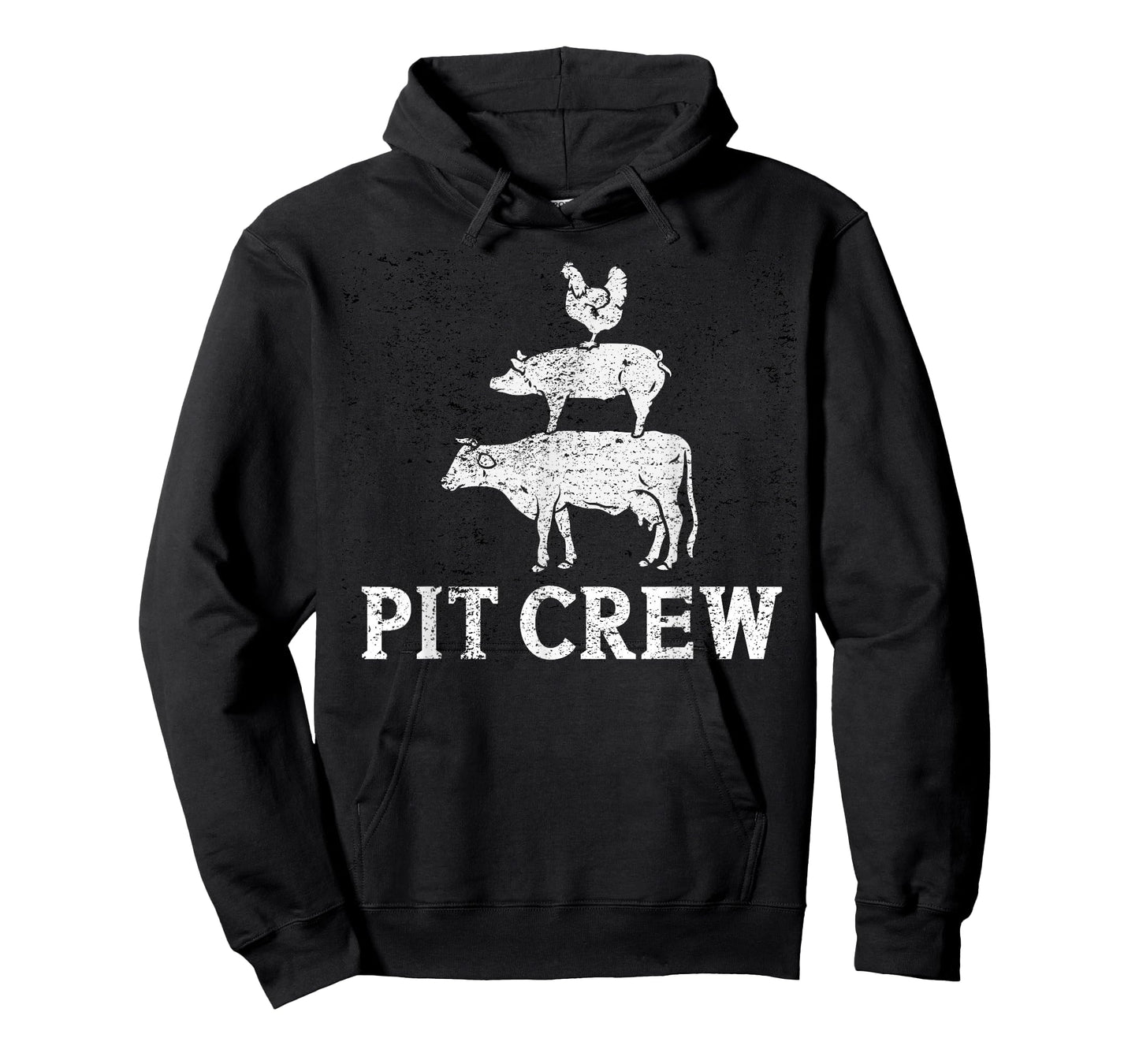 Funny Pit Crew BBQ Grilling Smoking Chicken Pork Beef T-Shirt