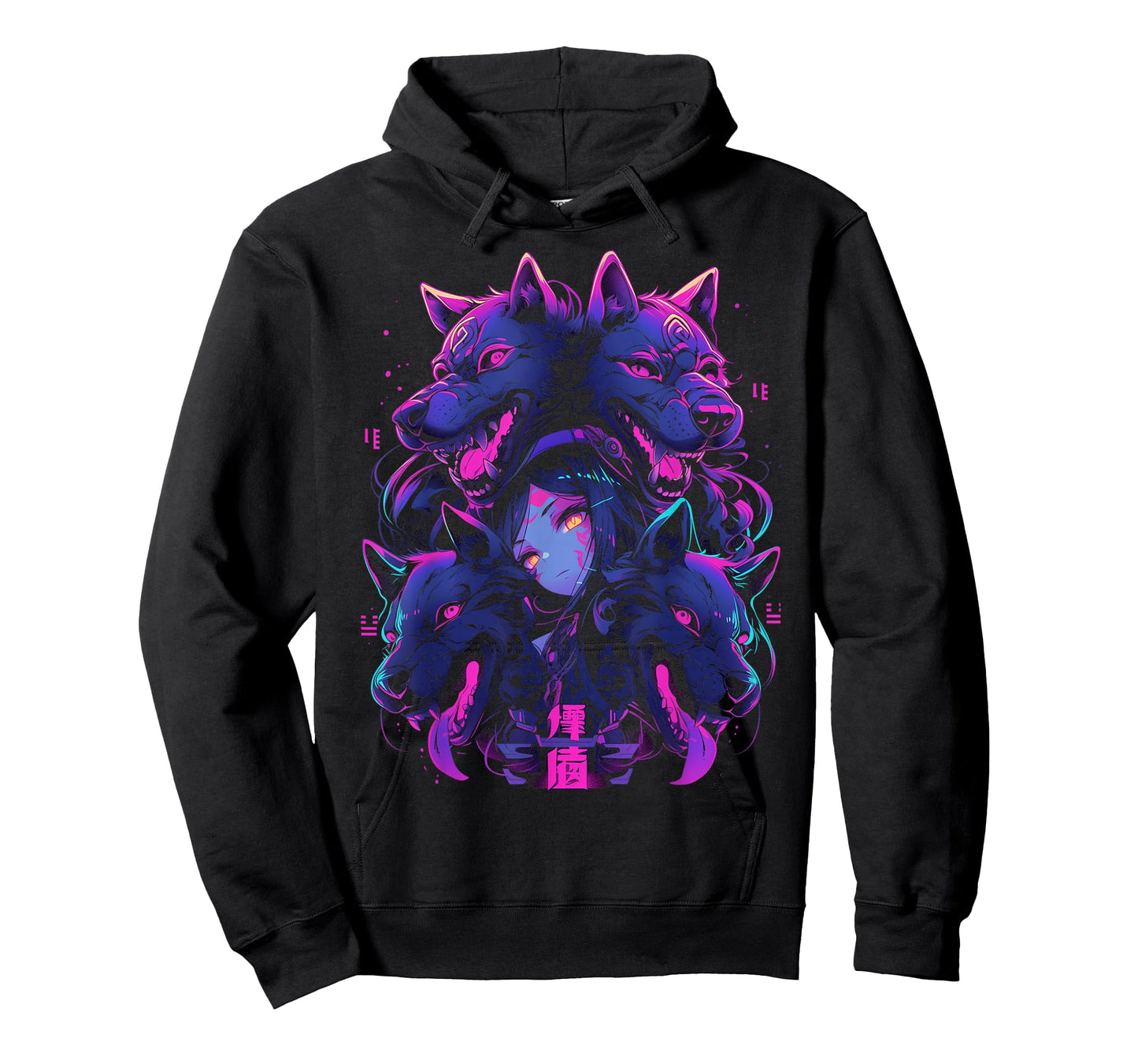 Anime Manga Cyberpunk Aesthetic Techwear Harajuku | Wolf T-Shirt
