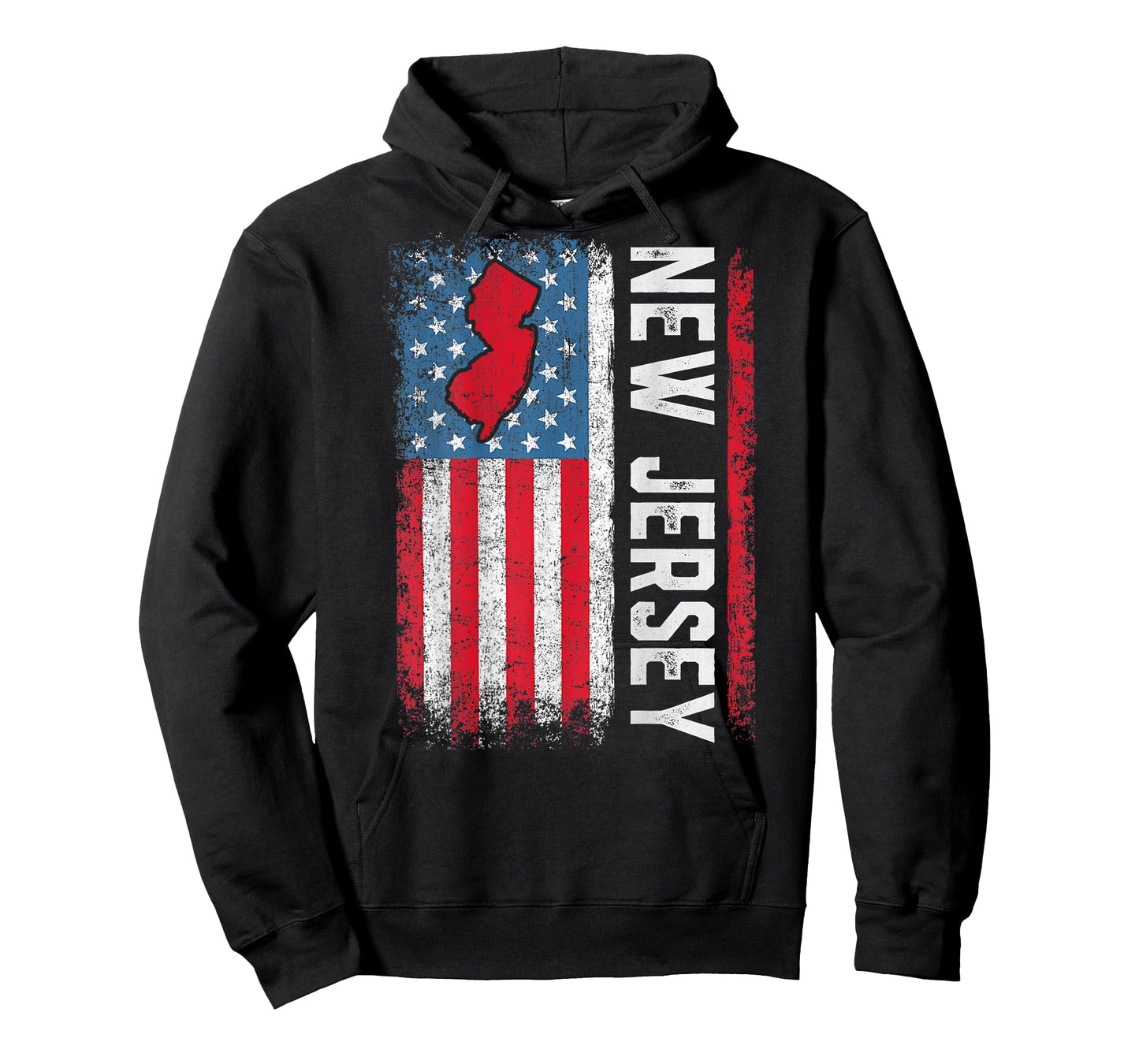Vintage New Jersey State USA Flag Shirt New Jersey (On Back) T-Shirt