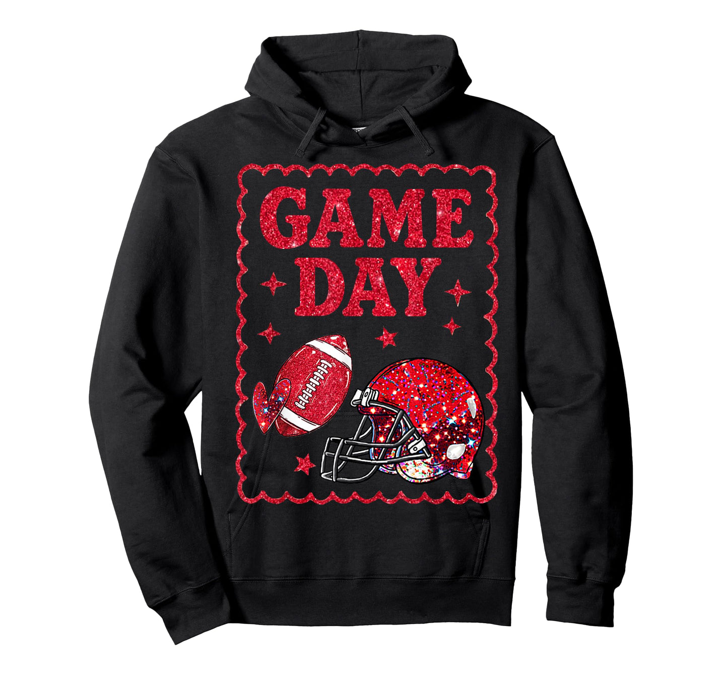 Game Day American Football Women Girl Kids Vibes T-Shirt
