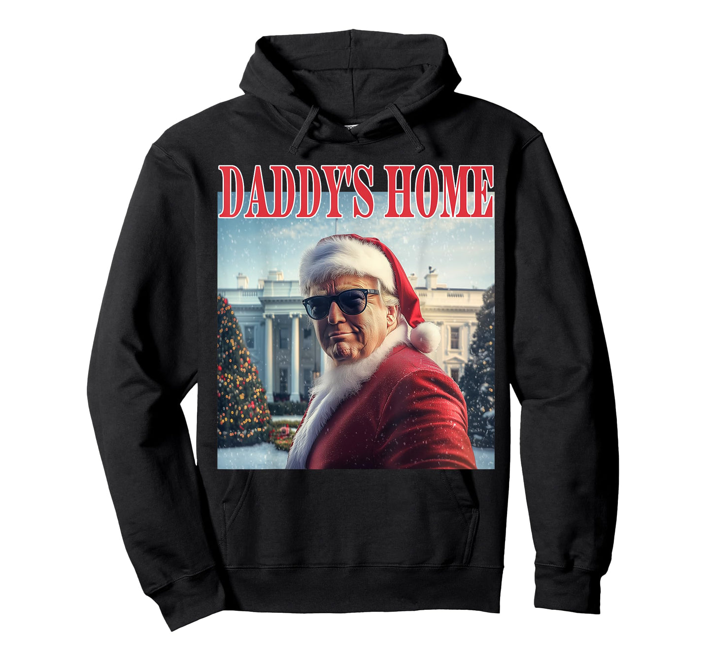 Daddy's Home Trump 2024 Won Santa Claus Christmas T-Shirt