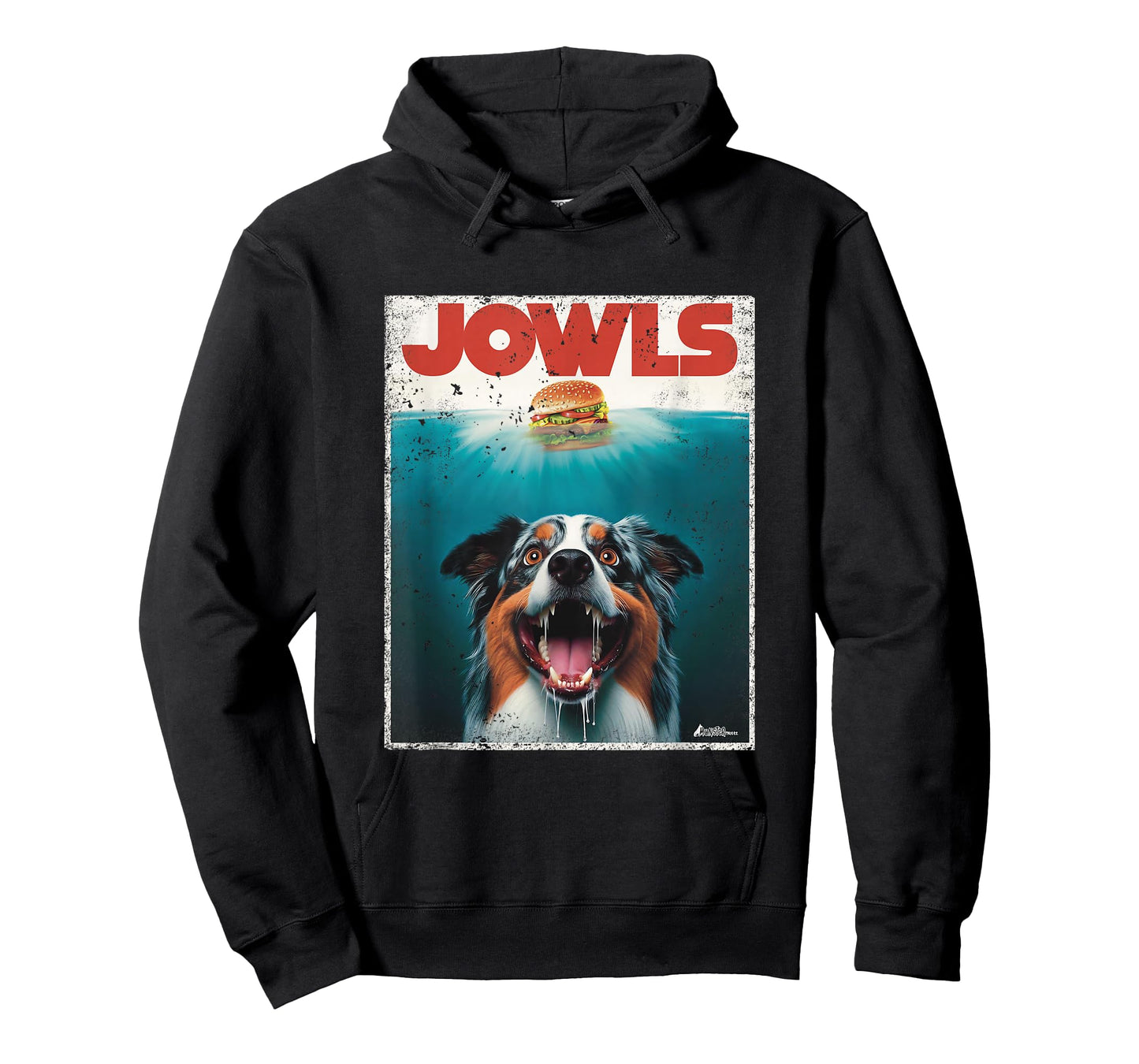 Funny Aussie Jowls Australian Shepherd Fur Baby Mom Dog Dad T-Shirt