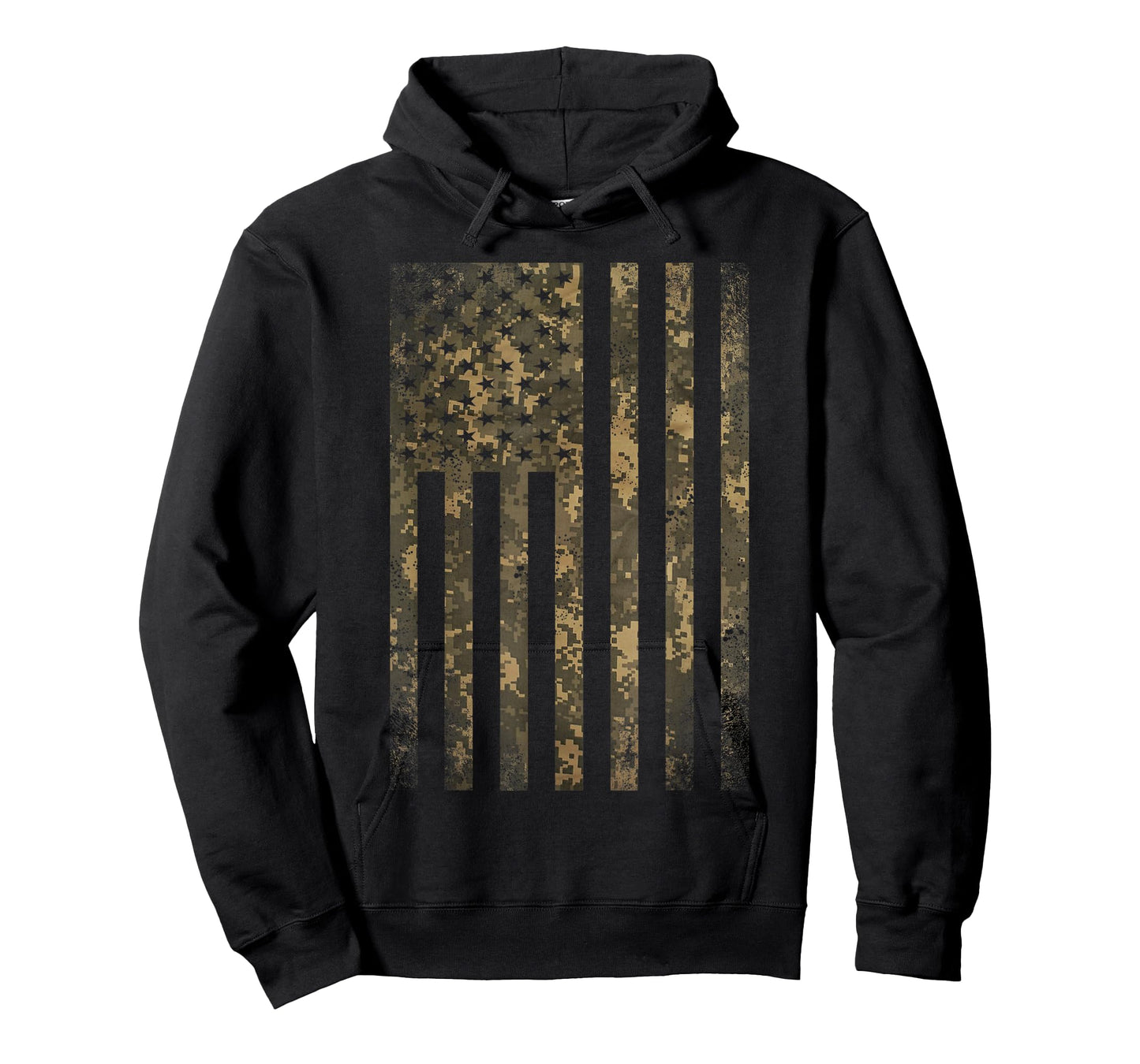 Camouflage American Flag Print Camo Military Tactical Gifts T-Shirt
