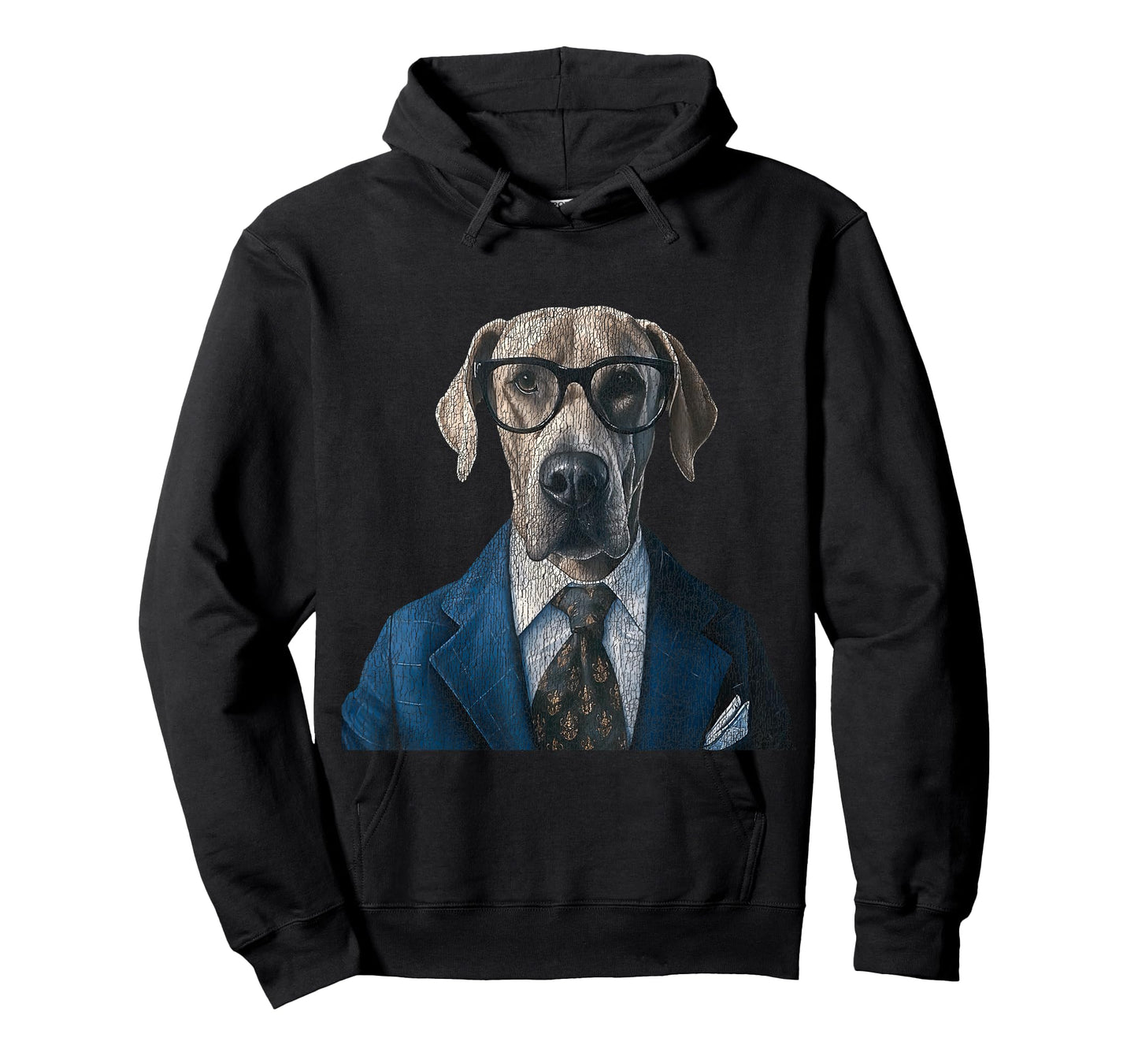 A Dog Wearing Glasses and a Suit Graphic For Pet Owner T-Shirt for Men Women Kids