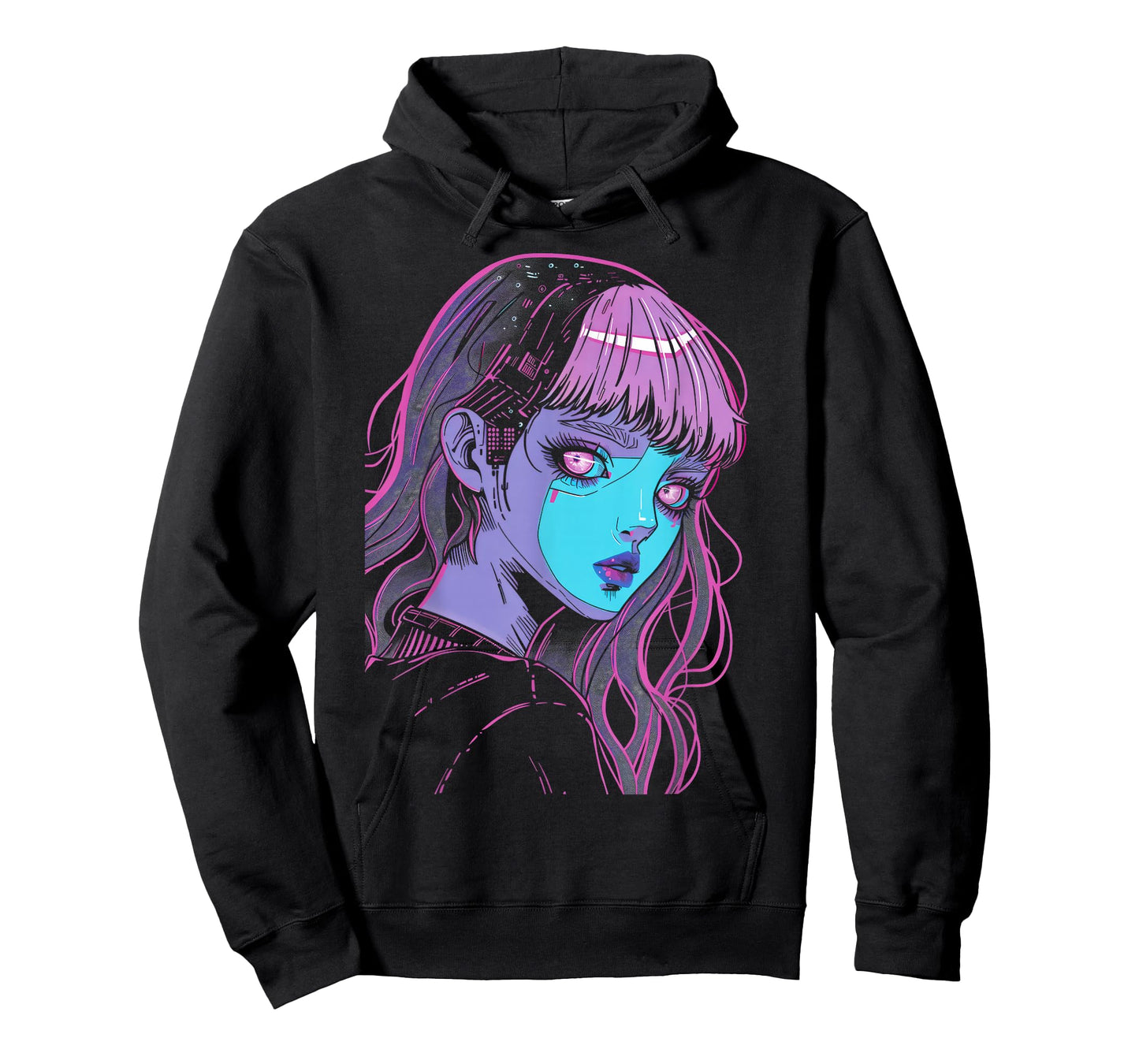 Anime Manga Cyberpunk Vaporwave Cosmic Aesthetic Fantasy Art T-Shirt