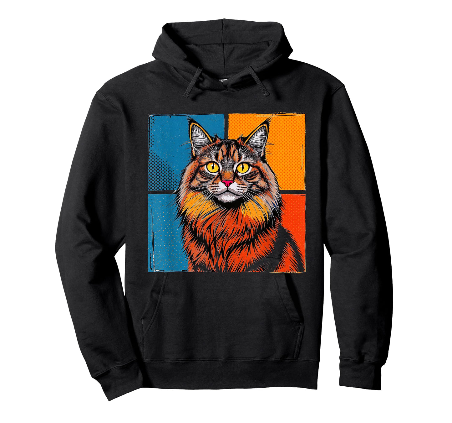 Norwegian Forest Cat Pop Art Funny for Cat Owners and Lovers T-Shirt
