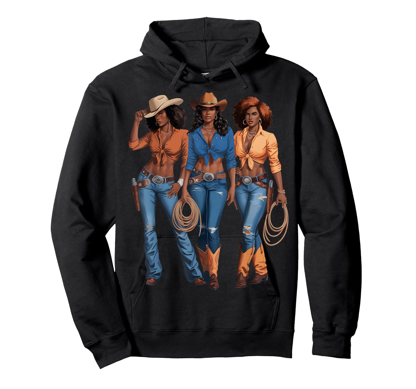 Black Cowgirl Western Country Rodeo African American Cowgirl T-Shirt