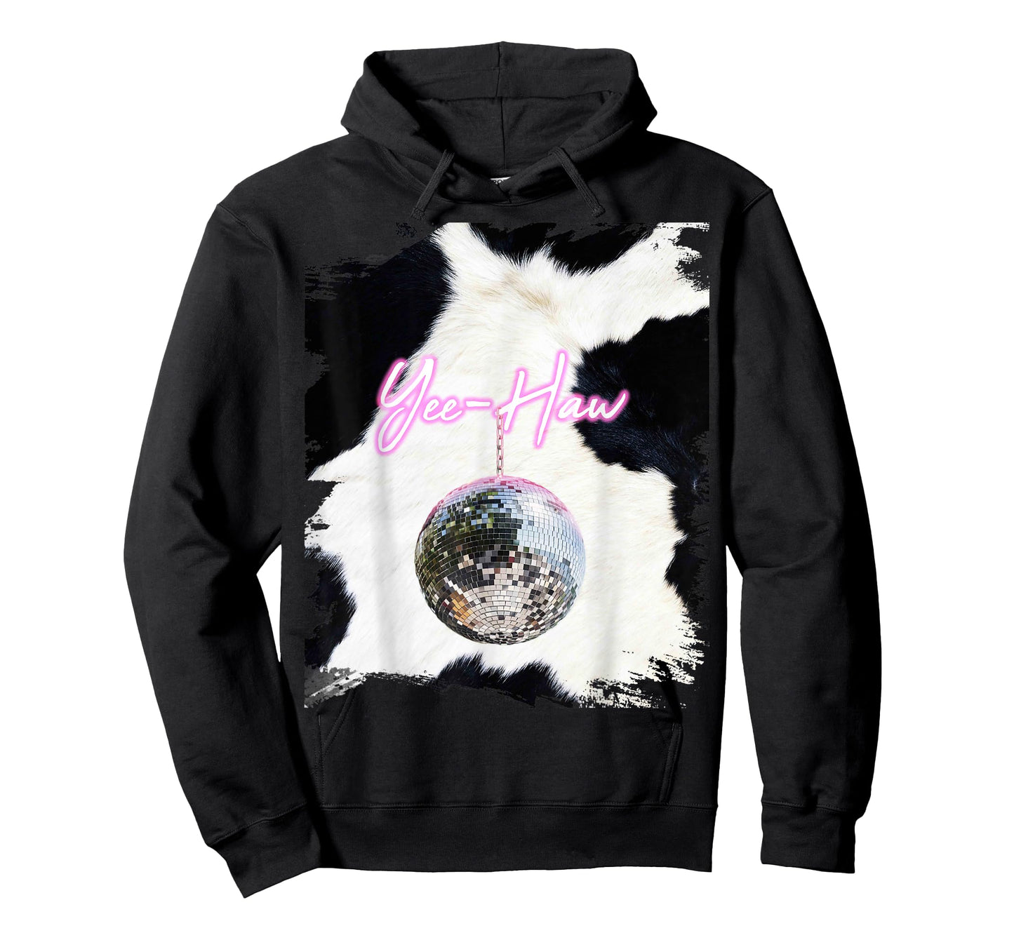 Pink Cowgirl Disco Ball Cowboy Yee-Haw T-Shirt