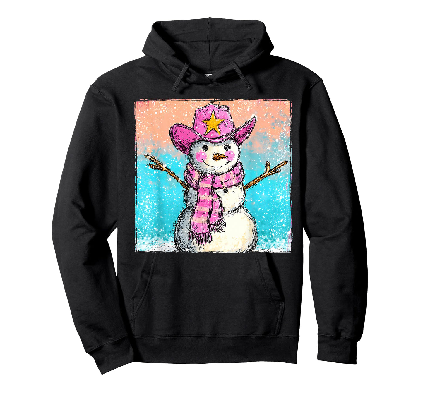 Howdy Snowman Cowboy Western Christmas Men Women Kids T-Shirt