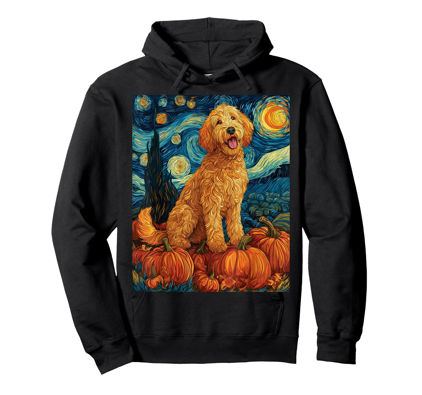 Cute Goldendoodle Fall Autumn Doodle Dog T-Shirt