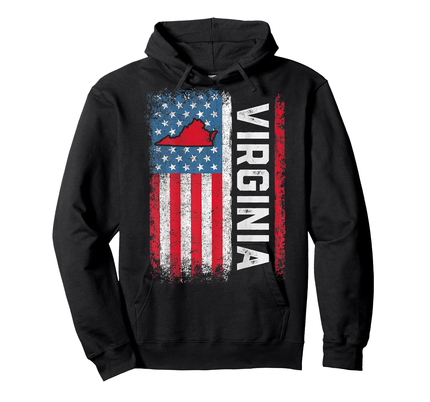 Vintage Virginia State USA Flag Shirt Virginia (On Back) T-Shirt